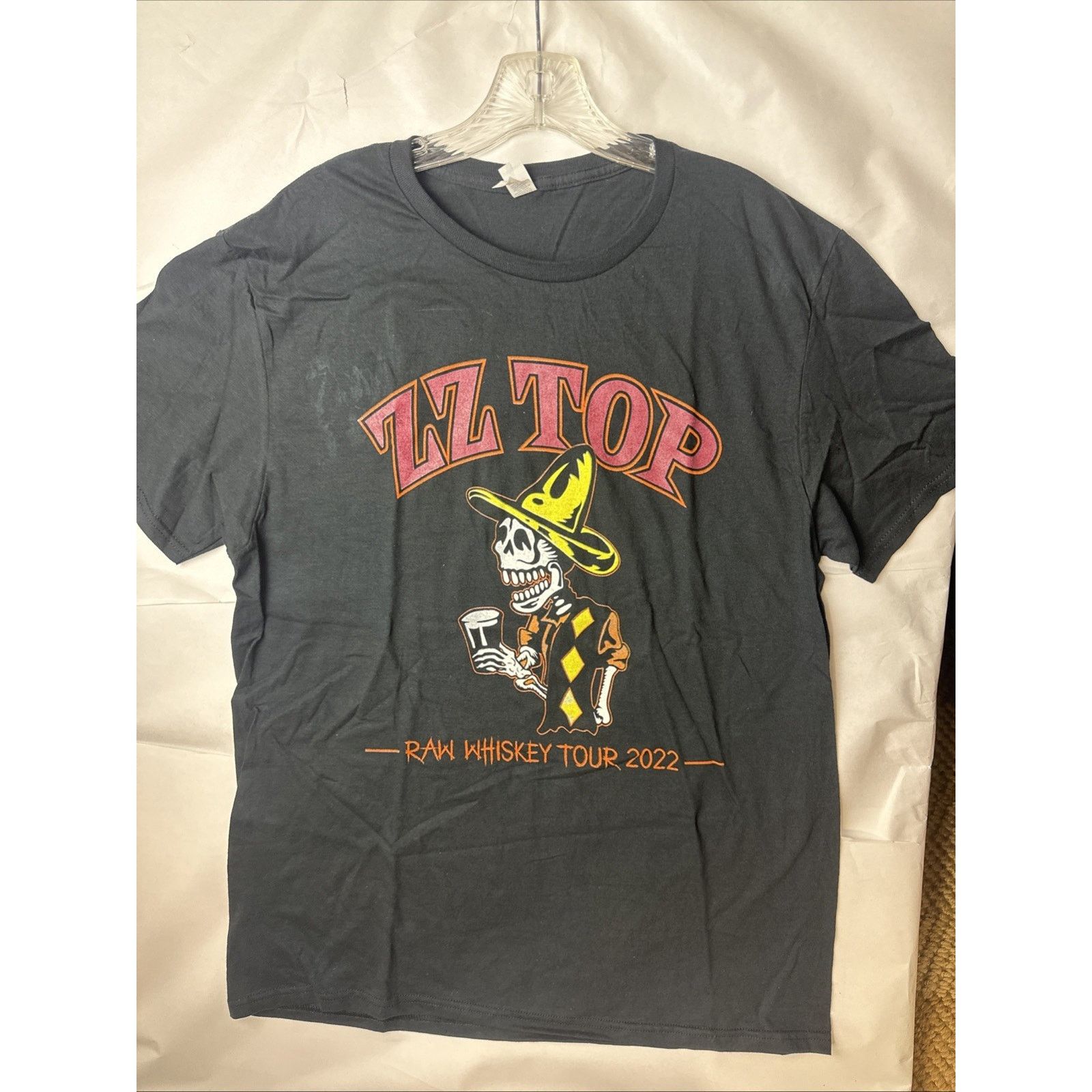 Gildan ZZ Top Raw Whiskey Tour T Shirt Mens L Black Short Sleeve Size US L / EU 52-54 / 3 - 1 Thumbnail