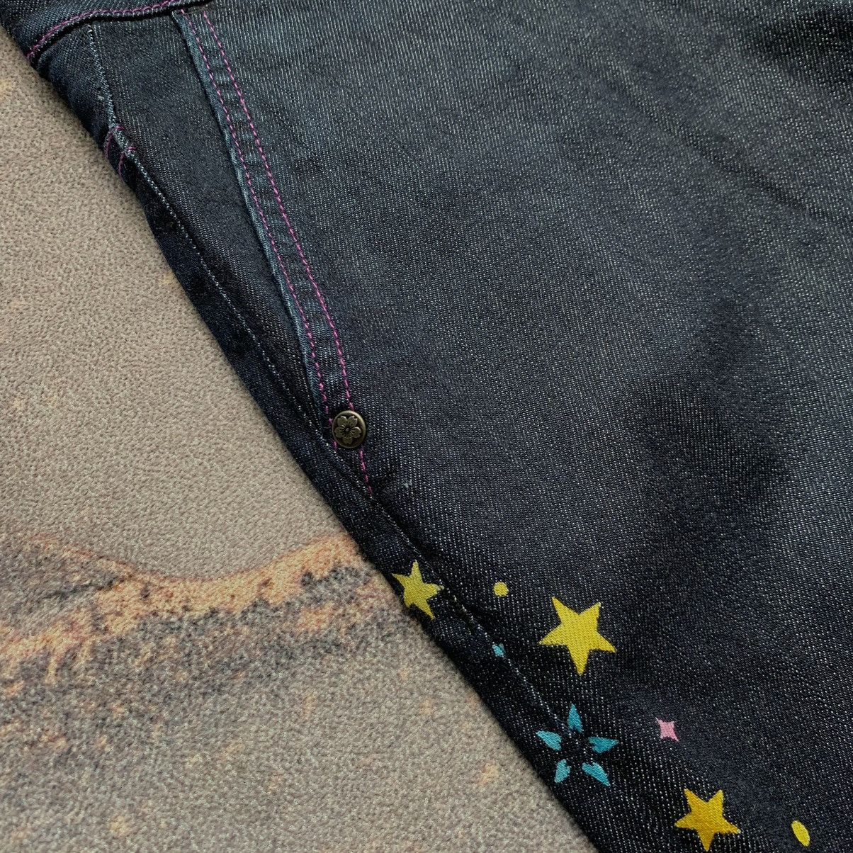 Japanese Brand Sick Toyoaki Kuwayama Sakura Hand painted Jeans Size US 31 - 8 Thumbnail