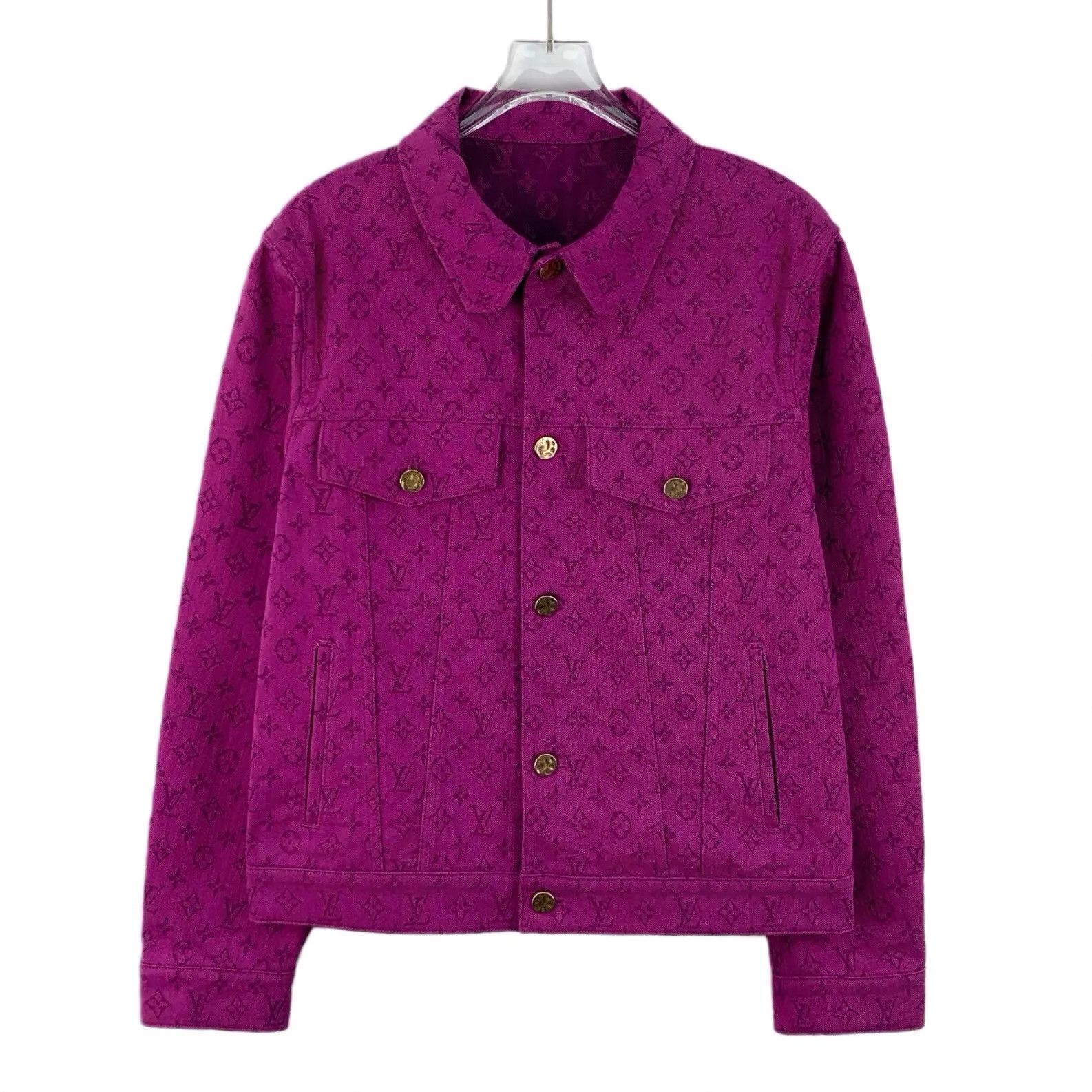Louis Vuitton louis vuitton purple denim jacket Size US M / EU 48-50 / 2 - 1 Thumbnail