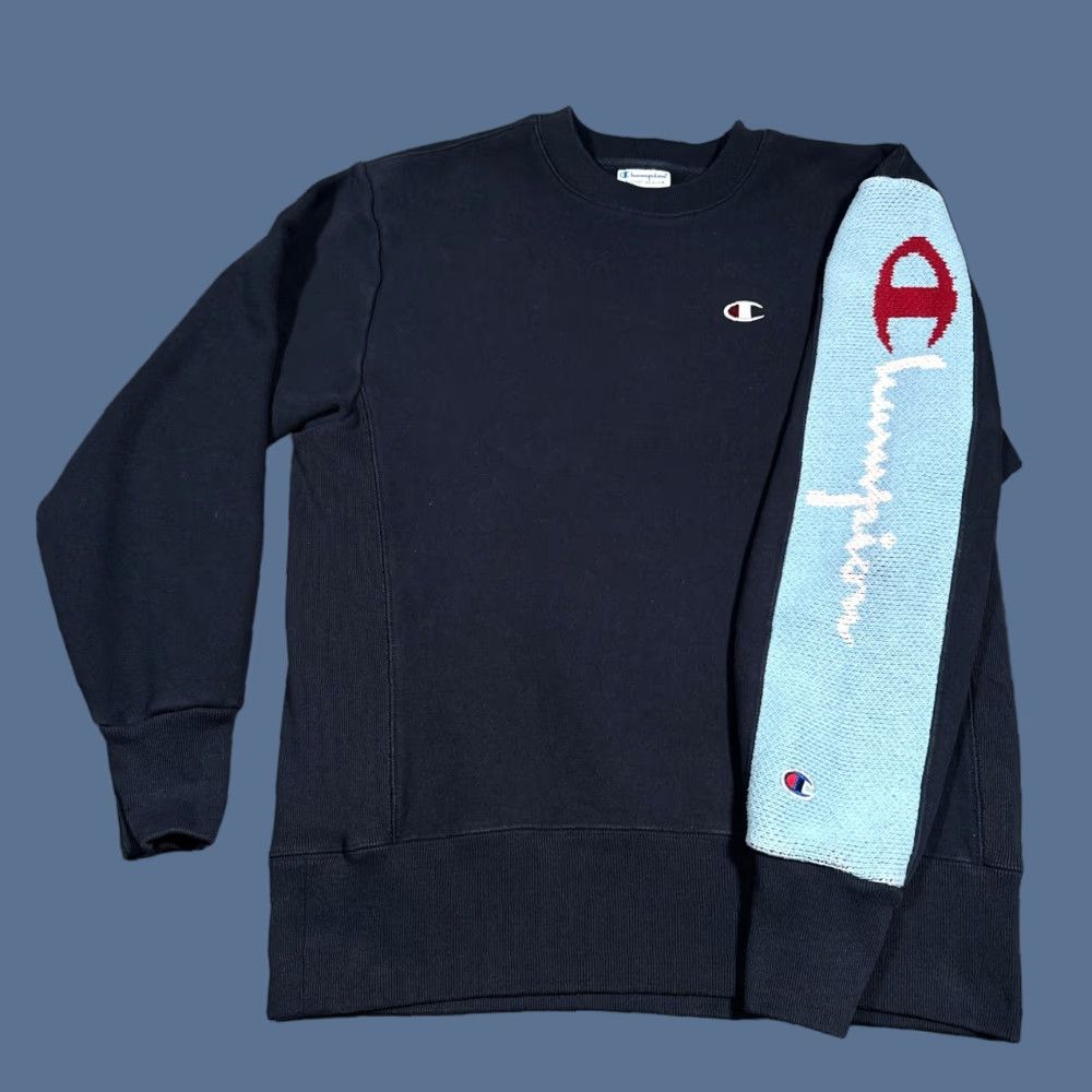 Champion Champion Vintage Reverse Weave Sweatshirt Mens Medium Navy Carolina Blue Y2K 90s Size US M / EU 48-50 / 2 - 1 Thumbnail