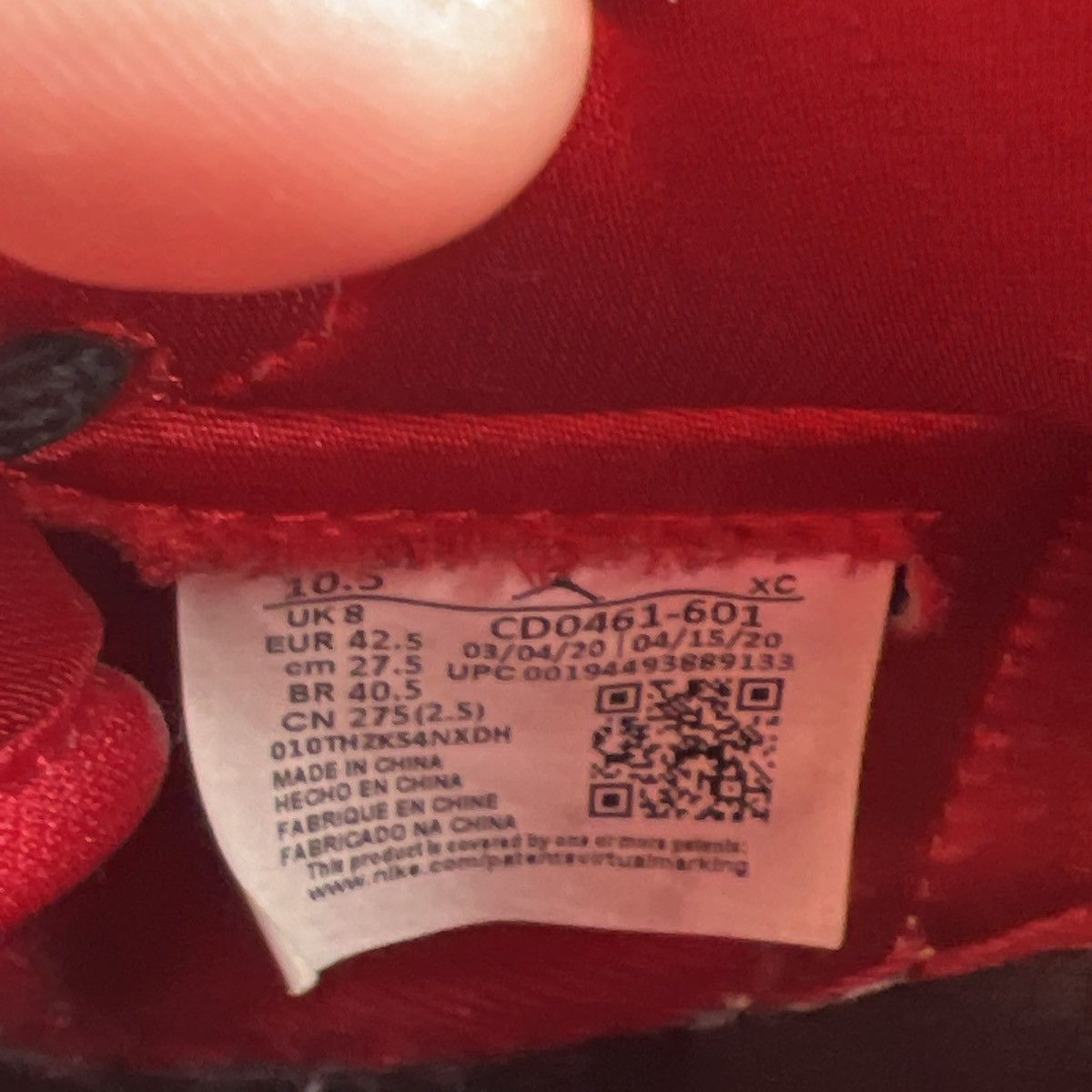 Jordan Brand Wmns air Jordan 1 high satin red Size US 10.5 / IT 40.5 - 8 Thumbnail