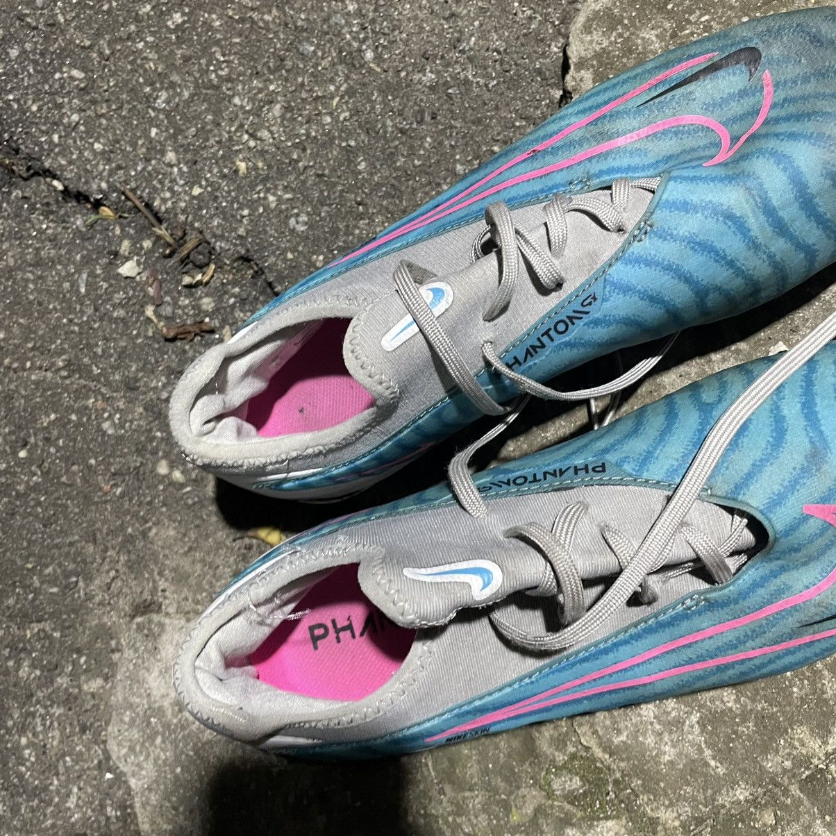 Pro Player Nike Gripknit Phantom Gx Elite Fg Light Blue White boots pro Size US 6.5 / EU 39-40 - 6 Thumbnail
