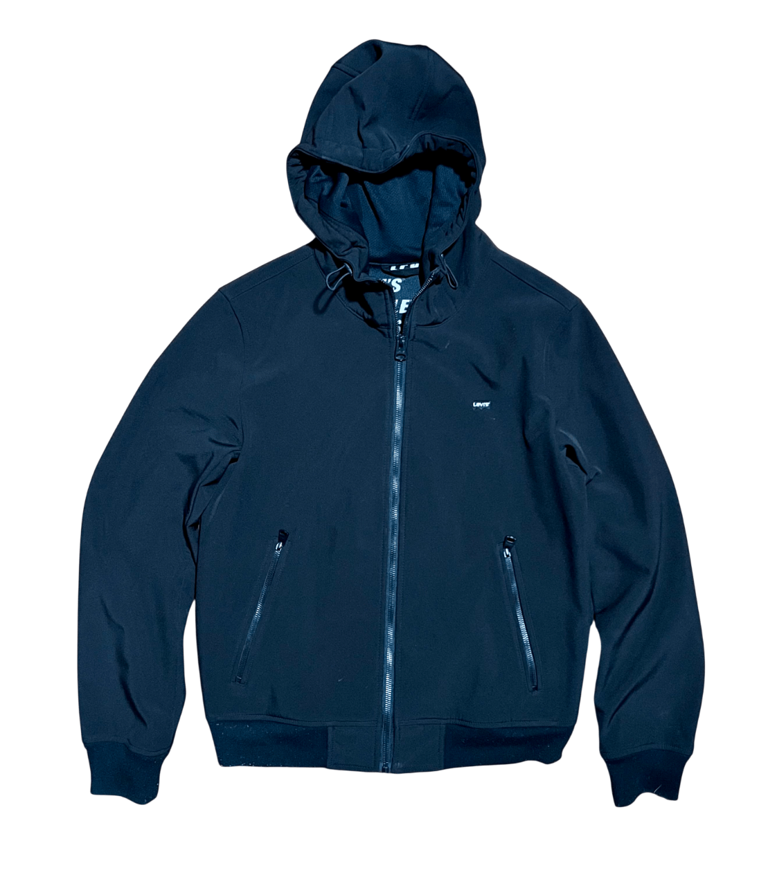 Levi's Levi's Softshell Black Hooded Bomber Jacket Size US S / EU 44-46 / 1 - 1 Thumbnail