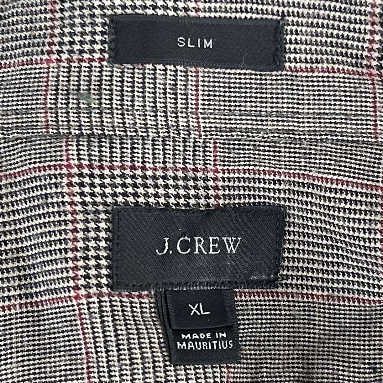 J.Crew J.CREW XL Slim Fit Brushed Cotton Shirt Glen Plaid Gold Black Cotton Casual Button-Front Shirt Mens Size US XL / EU 56 / 4 - 3 Thumbnail