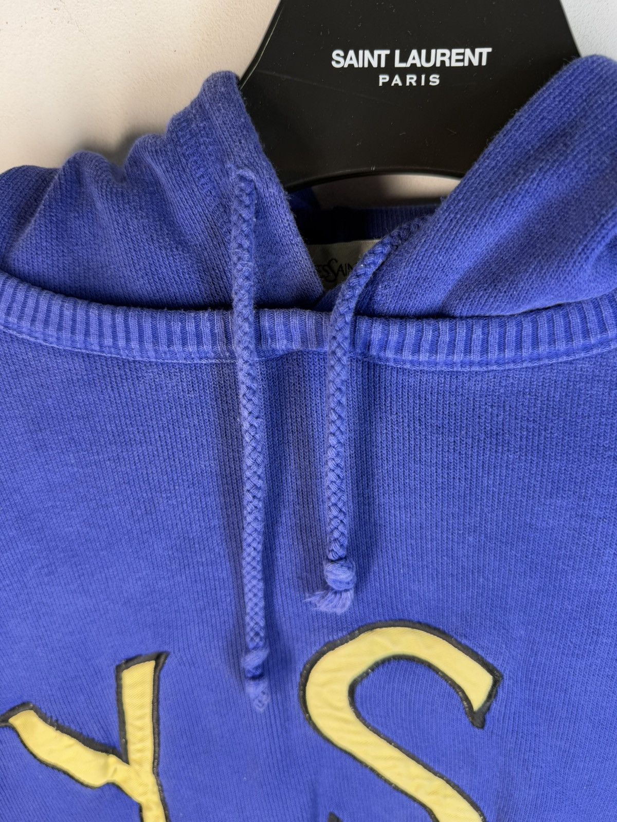 Yves Saint Laurent Big Logo YSL Hoodie Sweatshirt Rare YSL Sweater Size US XL / EU 56 / 4 - 20 Thumbnail