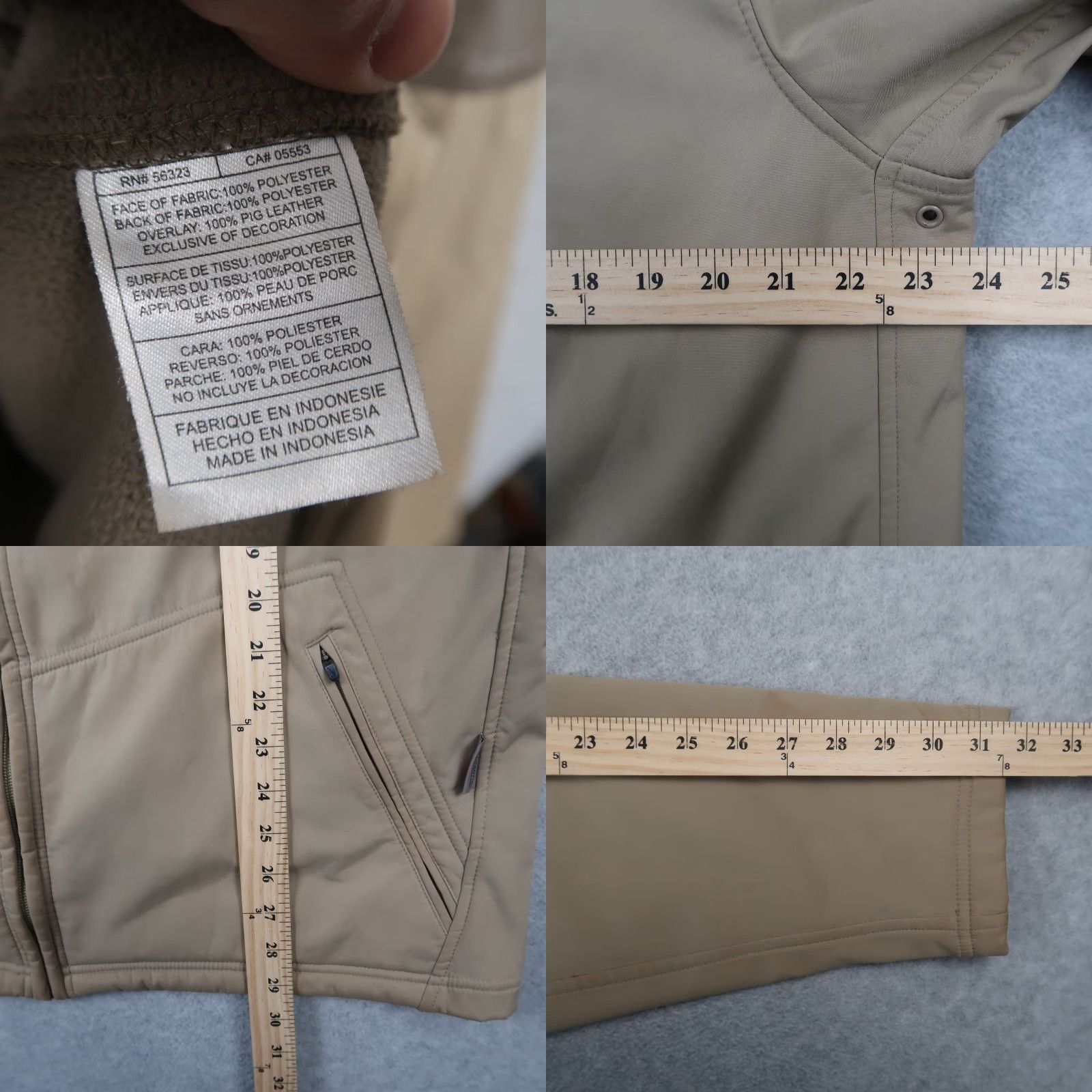 Nike VINTAGE Nike Arizona State Beige Large L Full Zip Leather Jacket Men Size US L / EU 52-54 / 3 - 10 Thumbnail