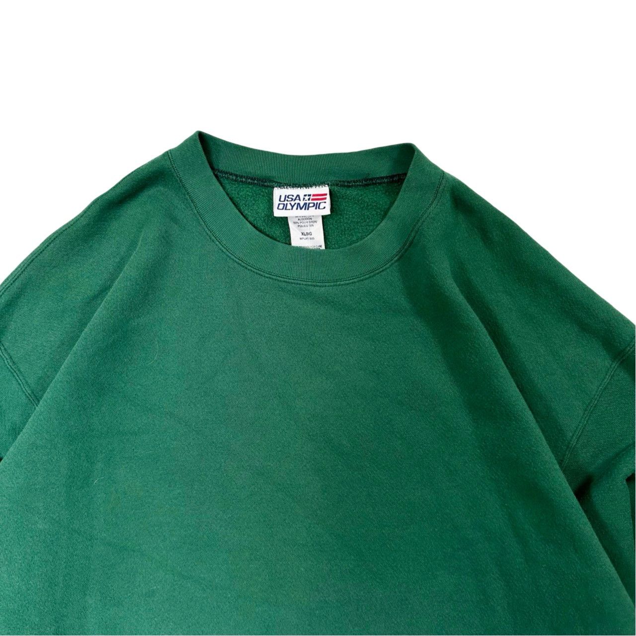 Vintage Vintage 00s USA Olympics Blank Green Sweater Size US XL / EU 56 / 4 - 2 Thumbnail