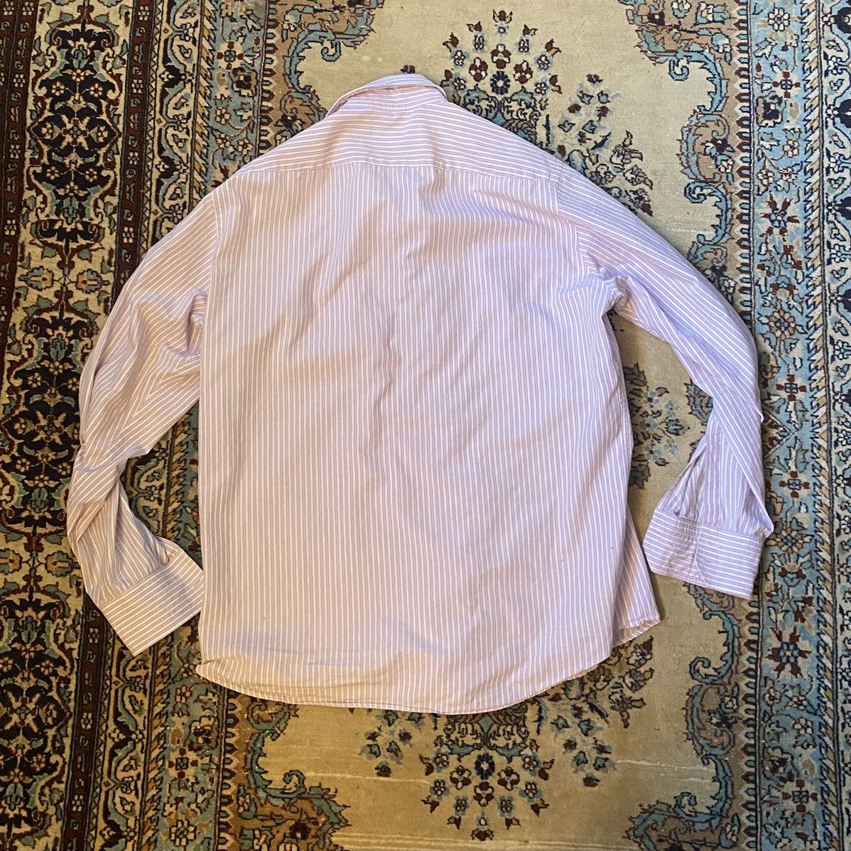Hugo Boss Hugo Boss Striped Dress Shirt Size US L / EU 52-54 / 3 - 2 Thumbnail