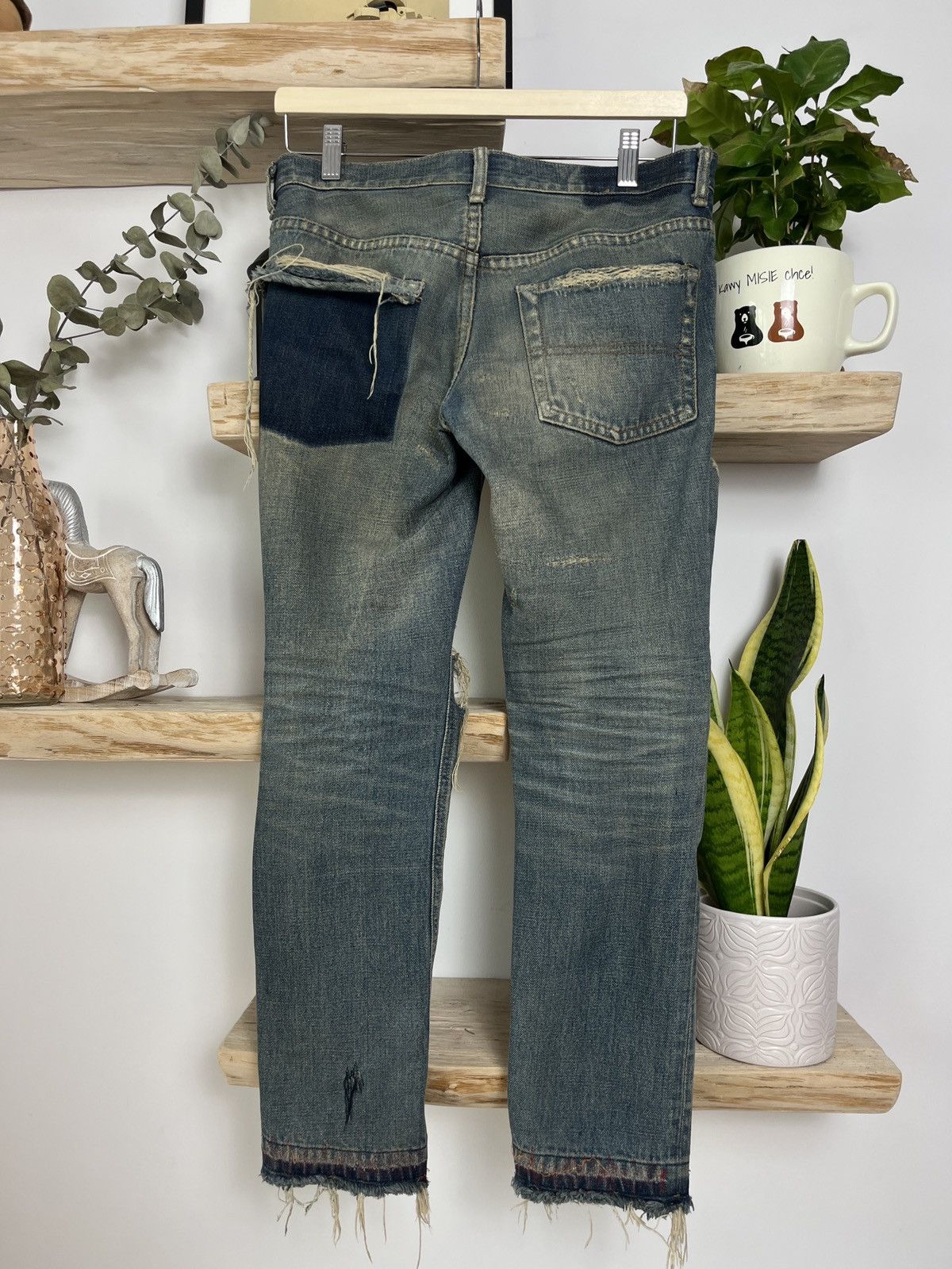 Undercover AWO4 Undercover 68 Red Yarn Denim Size US 29 - 5 Thumbnail