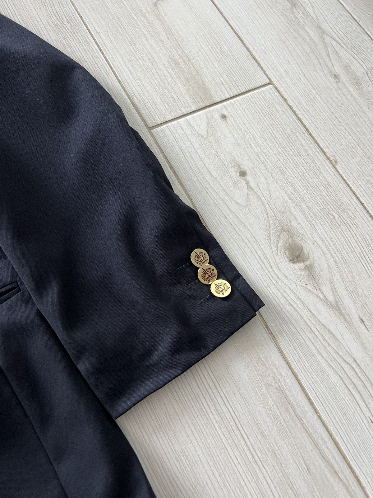 Paul & Shark Paul Shark Double Breasted Blazer Black Gold Buttons Classic Size US L / EU 52-54 / 3 - 4 Thumbnail