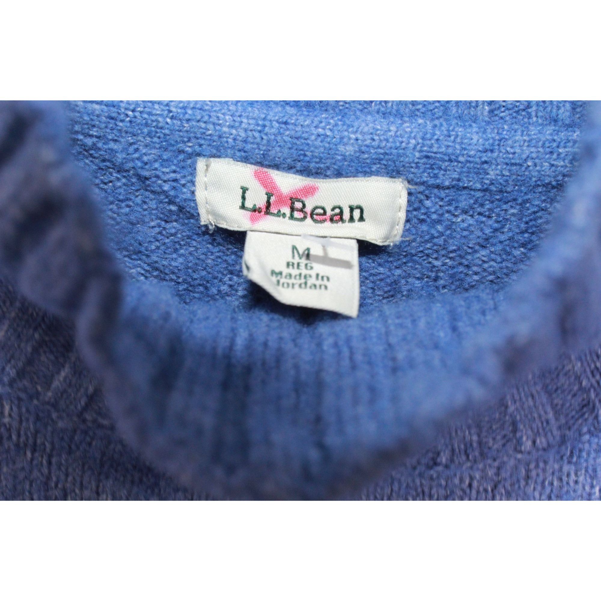 L.L. Bean LL Bean Women's Indigo Heather Essential Turtleneck Sweater Size M / US 6-8 / IT 42-44 - 6 Thumbnail