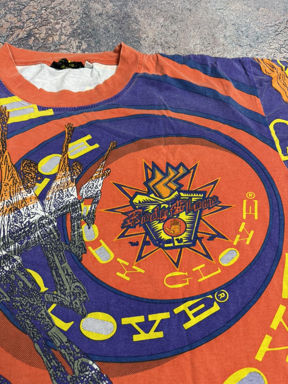 Body Glove Vintage 90' BODY GLOVE USA Over Print AOP Tee Shirt Top Size US XL / EU 56 / 4 - 7 Thumbnail