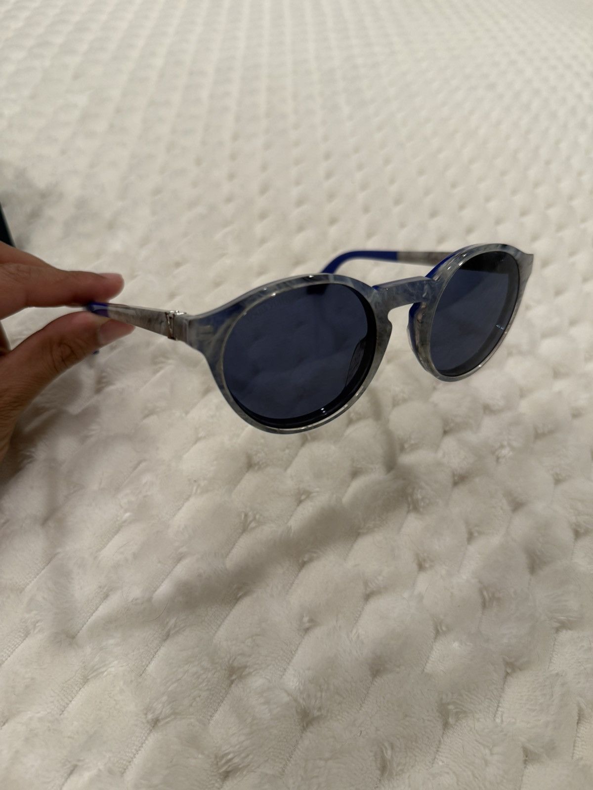 Louis Vuitton Louis Vuitton Blue Denver Sunglasses Size ONE SIZE - 3 Thumbnail