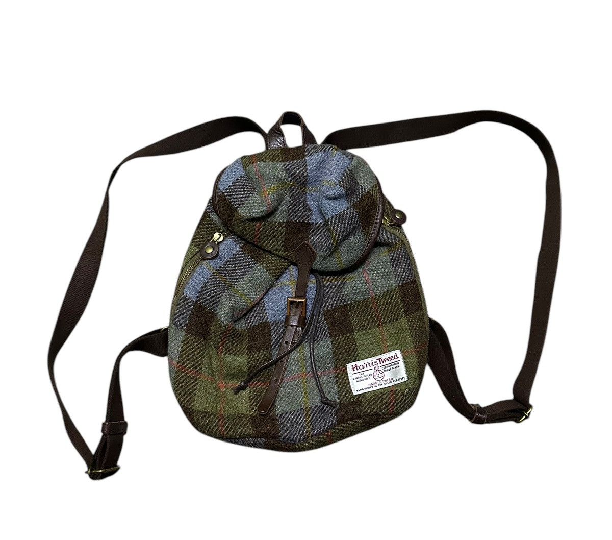 Harris Tweed Art-direct wool harris tweed tartan small backpacks Size ONE SIZE - 1 Thumbnail
