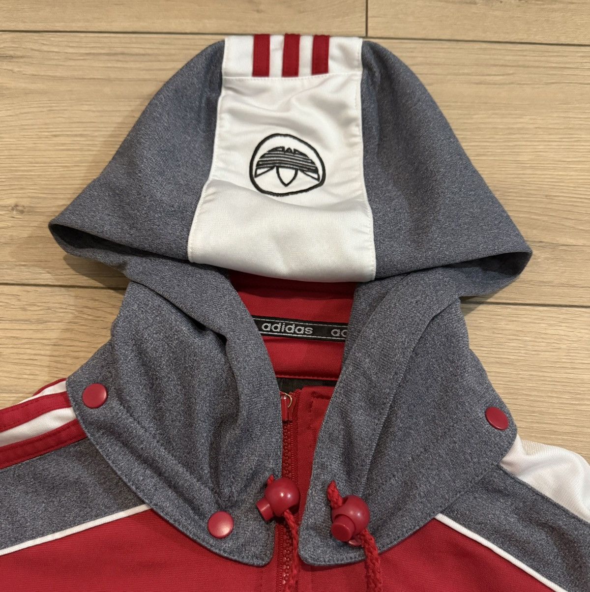 Adidas Vintage Adidas Tracksuit Top with Detachable Hoodie (Small) Size US S / EU 44-46 / 1 - 4 Thumbnail