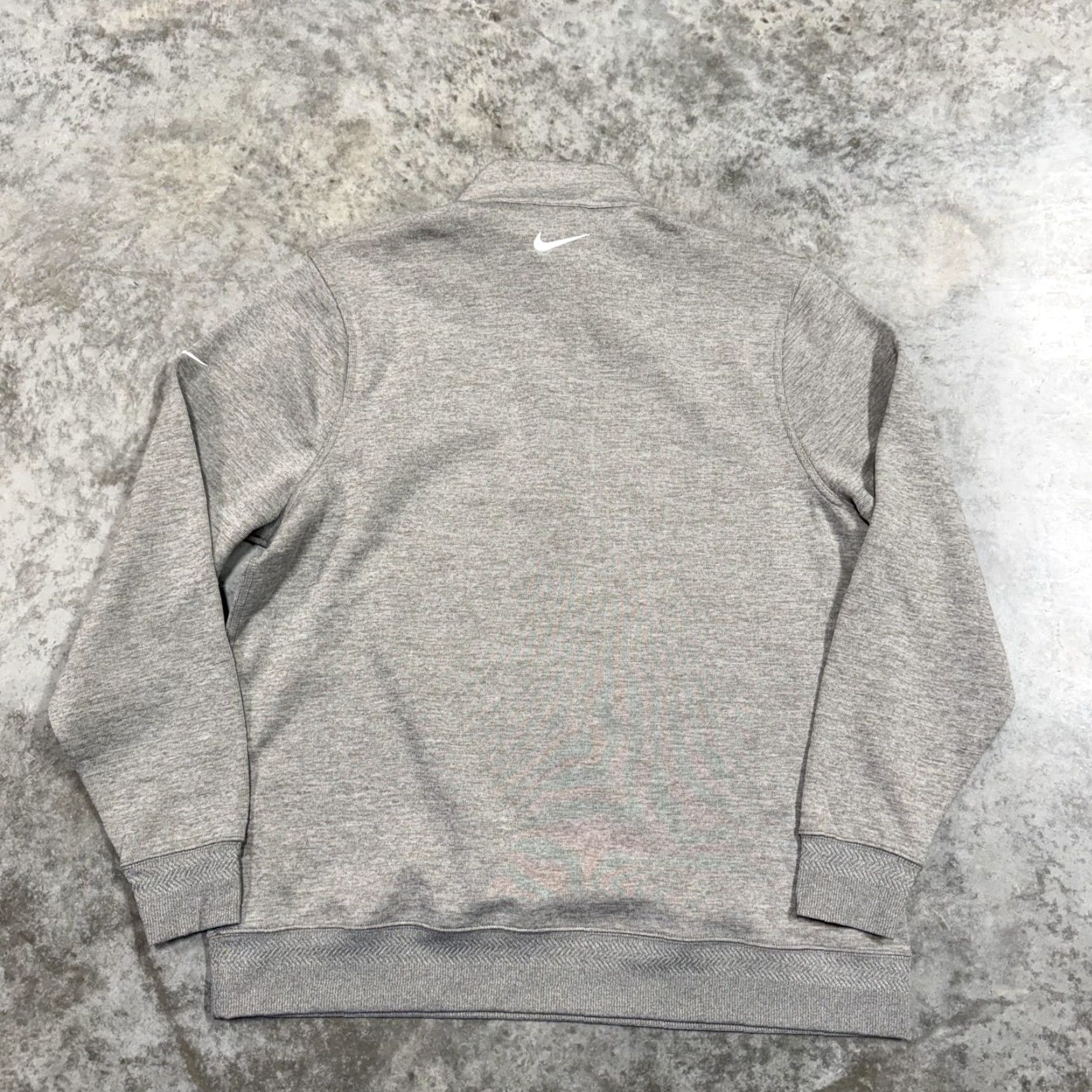 Nike Nike Sweatshirt Mens XL Gray 1/4 Zip Mock Neck Pullover Knit Logo Athletic Top Size US XL / EU 56 / 4 - 6 Thumbnail