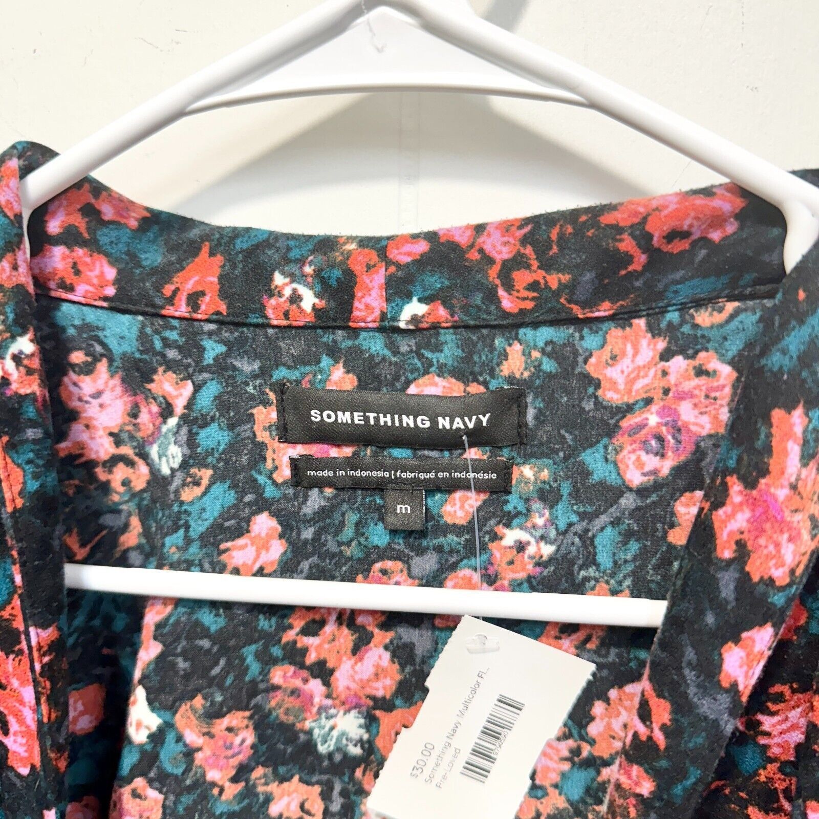 Other Something Floral Long Sleeve Wrap Front Blouse Size Medium Size M / US 6-8 / IT 42-44 - 3 Thumbnail
