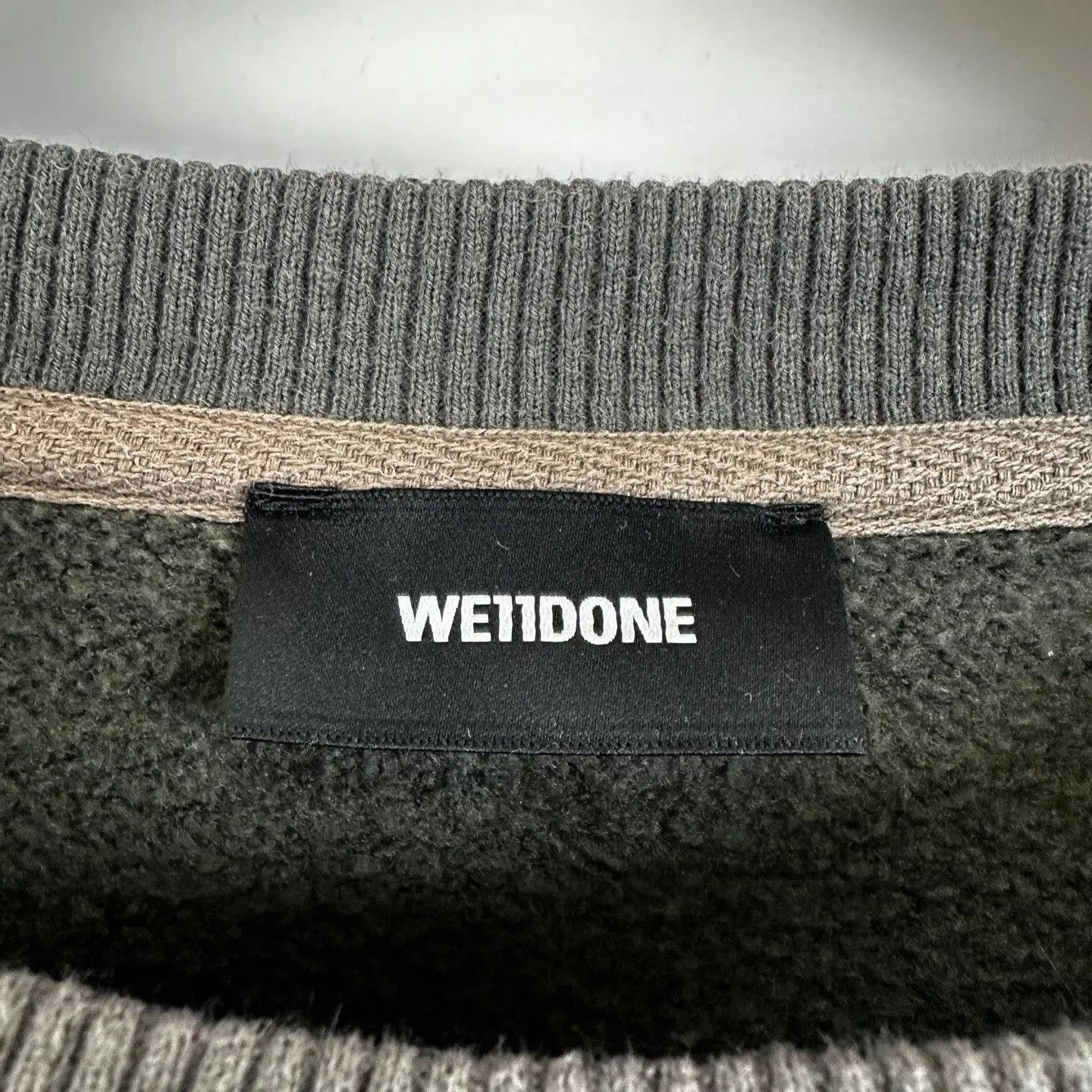 WE11DONE Welldone Letter Barrage Logo Sweatshirt. Size US S / EU 44-46 / 1 - 3 Thumbnail