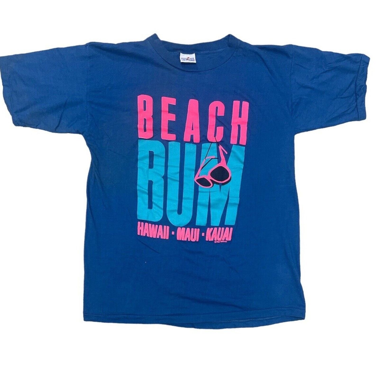 Vintage Vintage Beach Bum Hawaii Puff Print Single Stitch Men's XL Size US XL / EU 56 / 4 - 1 Thumbnail