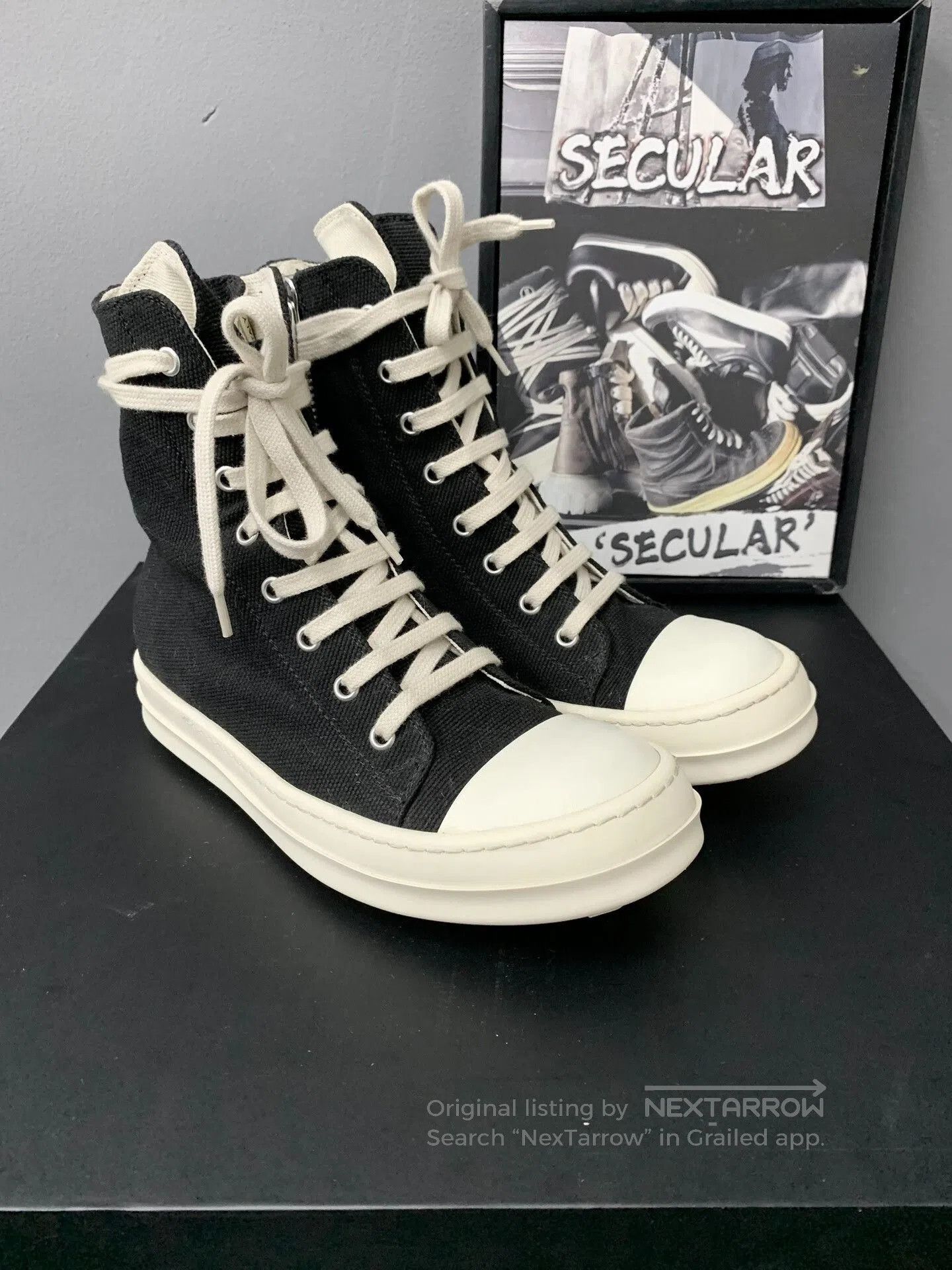 Rick Owens Drkshdw Rick Owens Drkshdw High Top Sneakers. Size US 6 / IT 36 - 3 Thumbnail