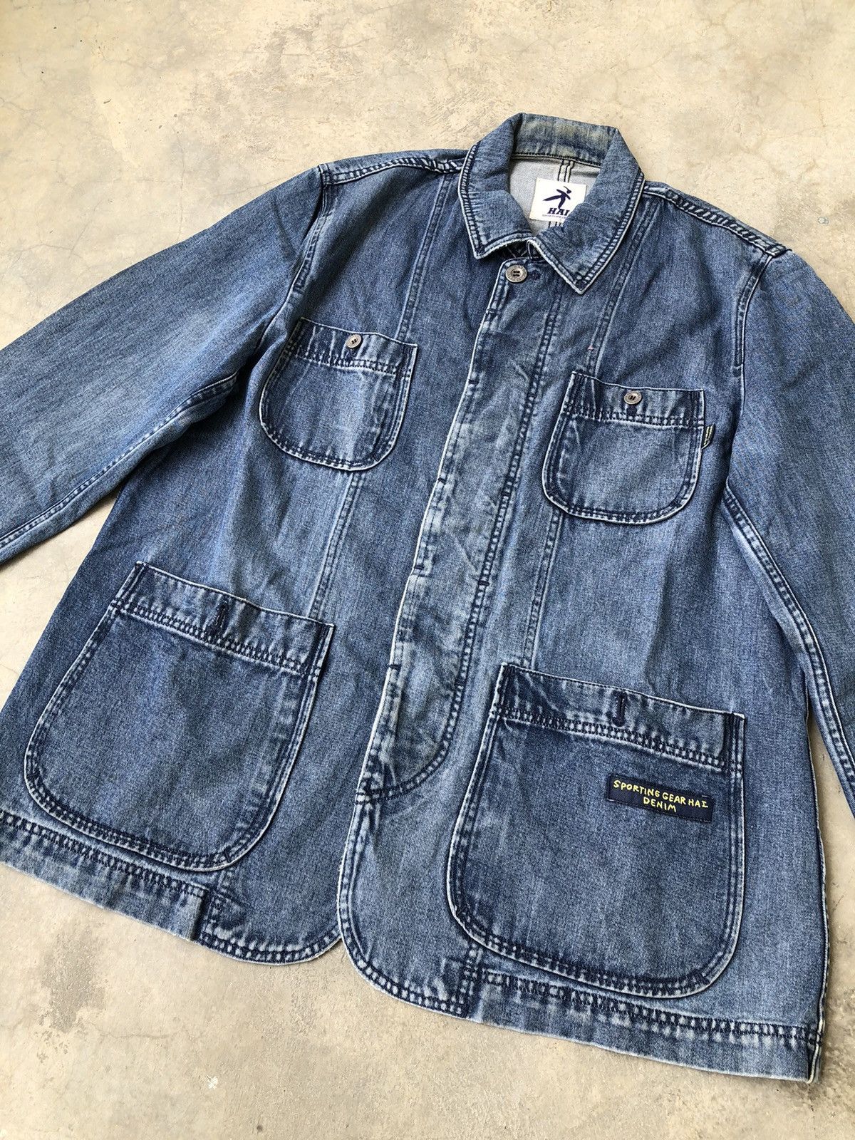 Hai Sporting Gear Issey Miyake Hai Sporting Gear Denim Jacket Size US L / EU 52-54 / 3 - 5 Thumbnail
