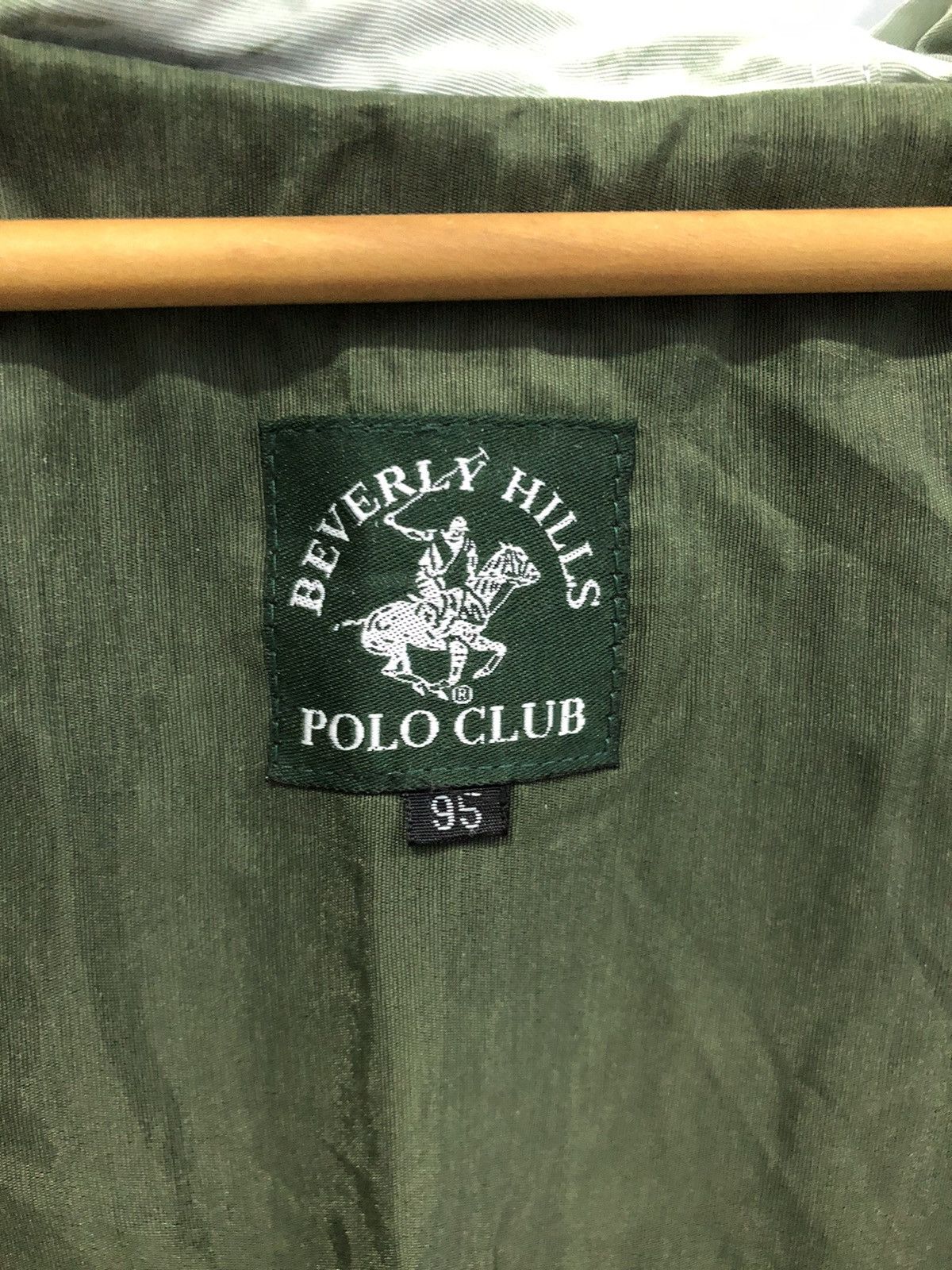 Beverly Hills Polo Club BHPC Olive Green Windbreaker 90s Vintage Korea Size US M / EU 48-50 / 2 - 10 Thumbnail