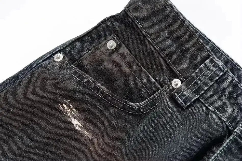 Japanese Brand Streetwear Rare Loose Wide Leg Graffiti Jeans Pants Size US 34 / EU 50 - 3 Thumbnail