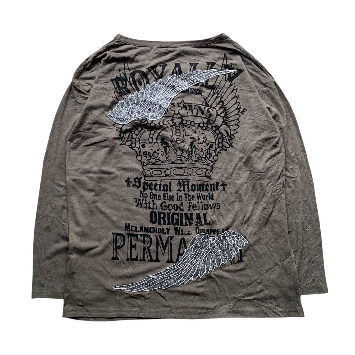 14th Addiction 2000’s M.K.R Poem Gothic Vkei Style Longsleeve Tshirt Size US M / EU 48-50 / 2 - 8 Thumbnail