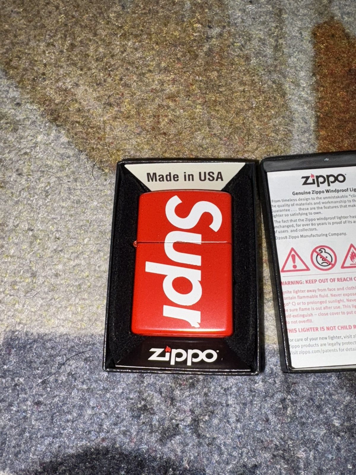 Supreme Supreme Logo Zippo Lighter Size ONE SIZE - 1 Thumbnail