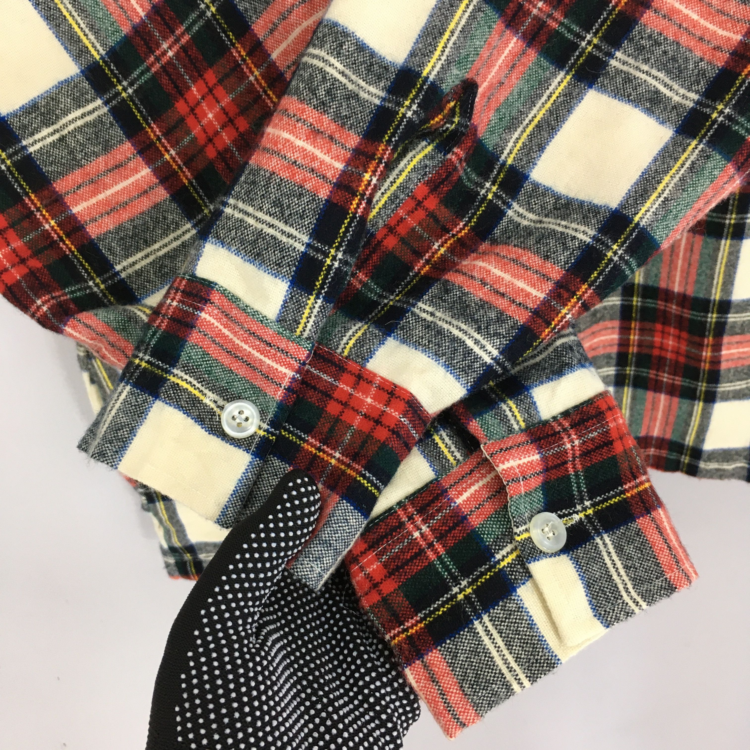 Flannel × Japanese Brand × Wrangler Vintage 90s Wrangler Workers Checkered Flannel Shirt Large Size US L / EU 52-54 / 3 - 4 Thumbnail