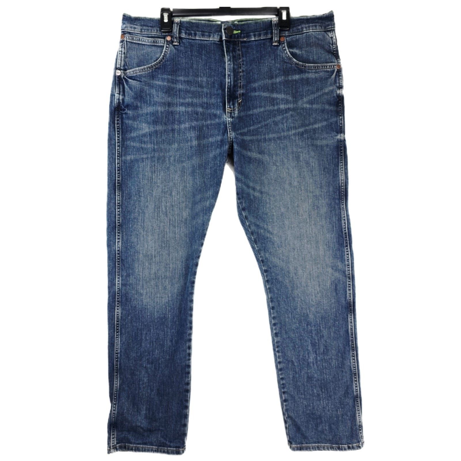 Wrangler Wrangler Retro Jeans Mens 38x32 Blue Medium Slim Straight Size US 38 / EU 54 - 1 Thumbnail