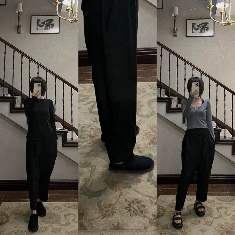 Issey Miyake Issey Miyake size:1 Black mainline large and low-end pants Size 31" - 8 Thumbnail