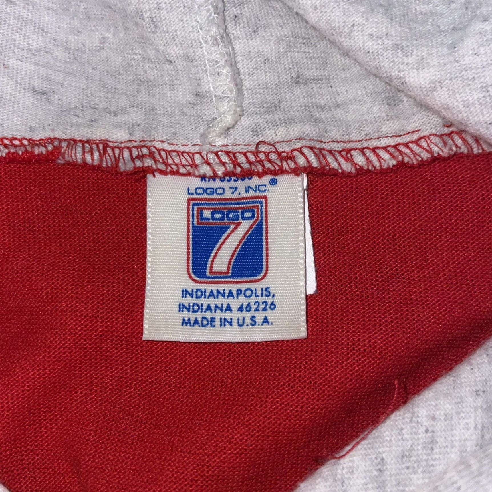 Logo 7 VINTAGE Logo 7 Nebraska Cornhuskers Hooded T-shirt Men M Red Logo 7 Graphic Size US M / EU 48-50 / 2 - 2 Thumbnail