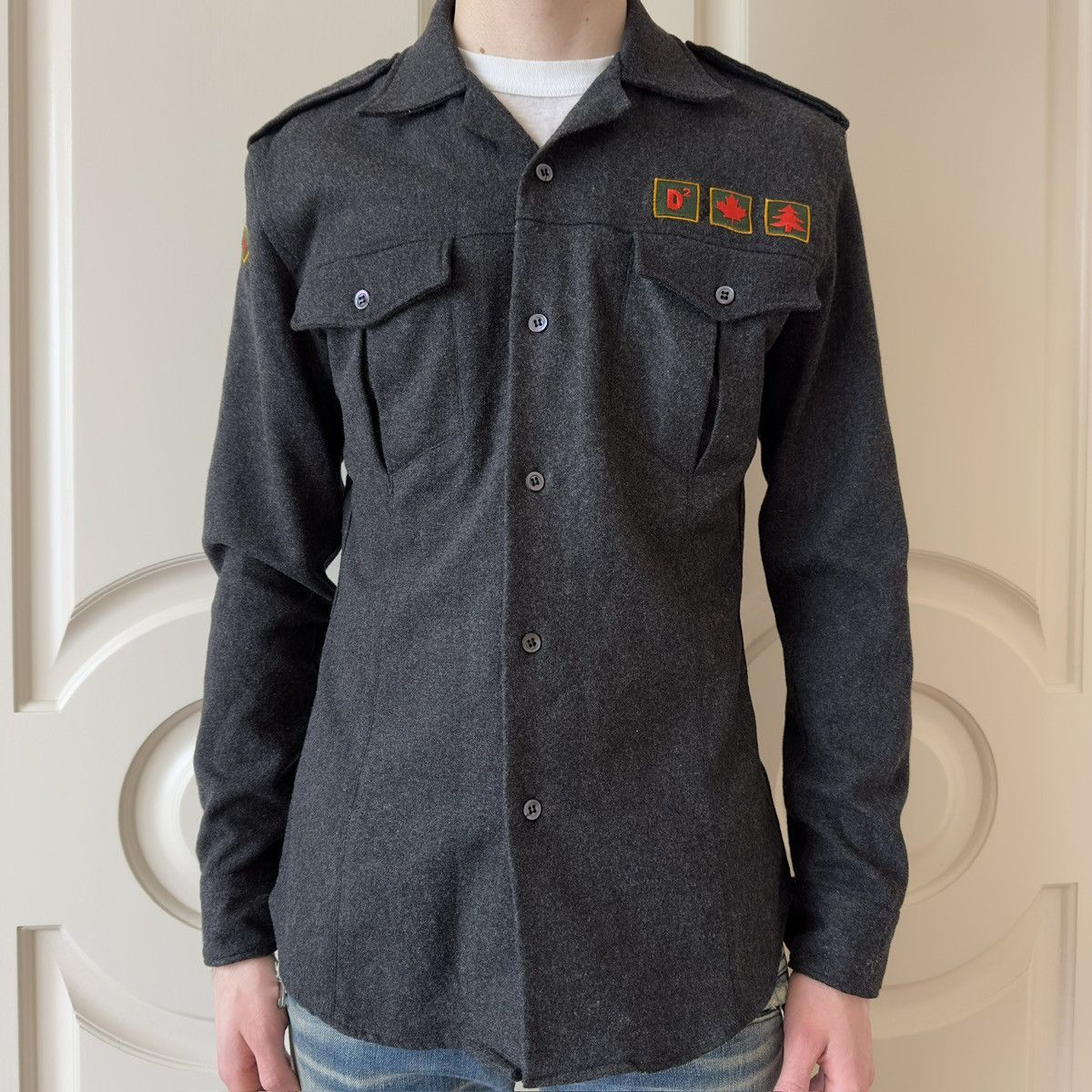 Dsquared2 Dsquared2 F/W 1997 Wool Park Ranger Button-Up Shirt Size US M / EU 48-50 / 2 - 1 Thumbnail