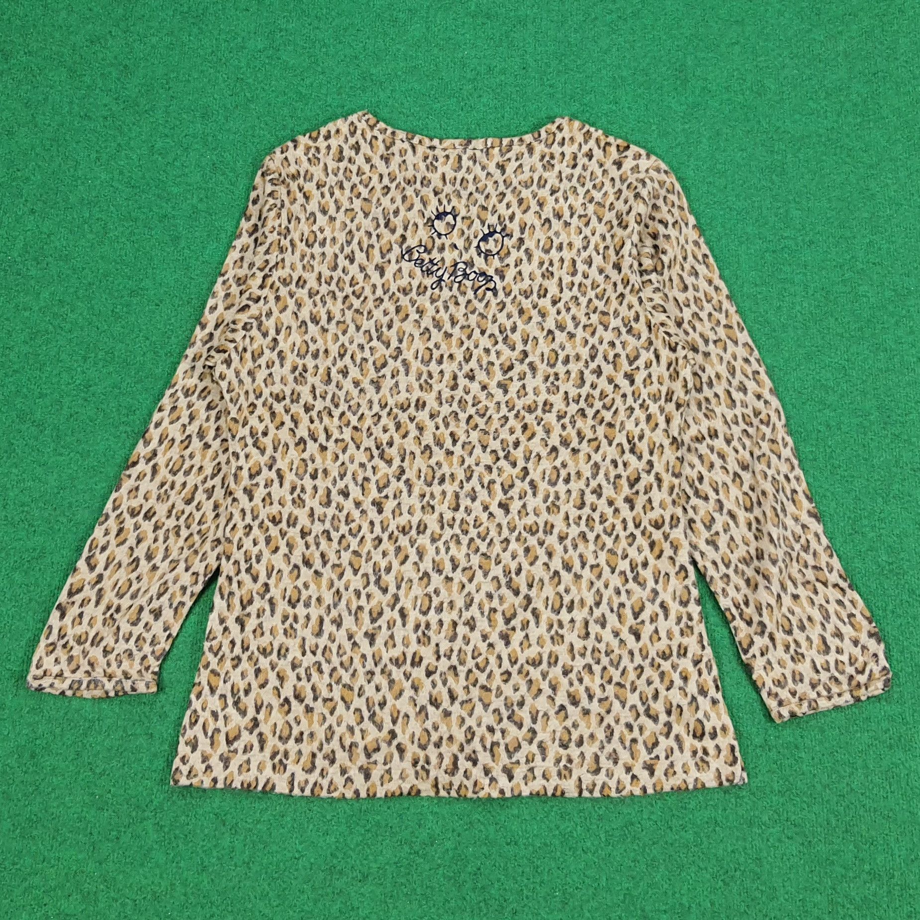 Vintage Vintage Betty Boop Leopard Long Sleeve Tshirt Size S / US 4 / IT 40 - 3 Thumbnail