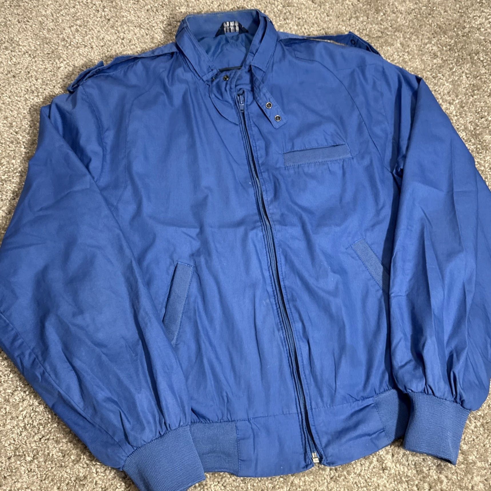 Vintage VINTAGE Knightsbridge Blue Basic Lightweight Full Zip Jacket M Regular Men 80s Nylon Size US M / EU 48-50 / 2 - 3 Thumbnail