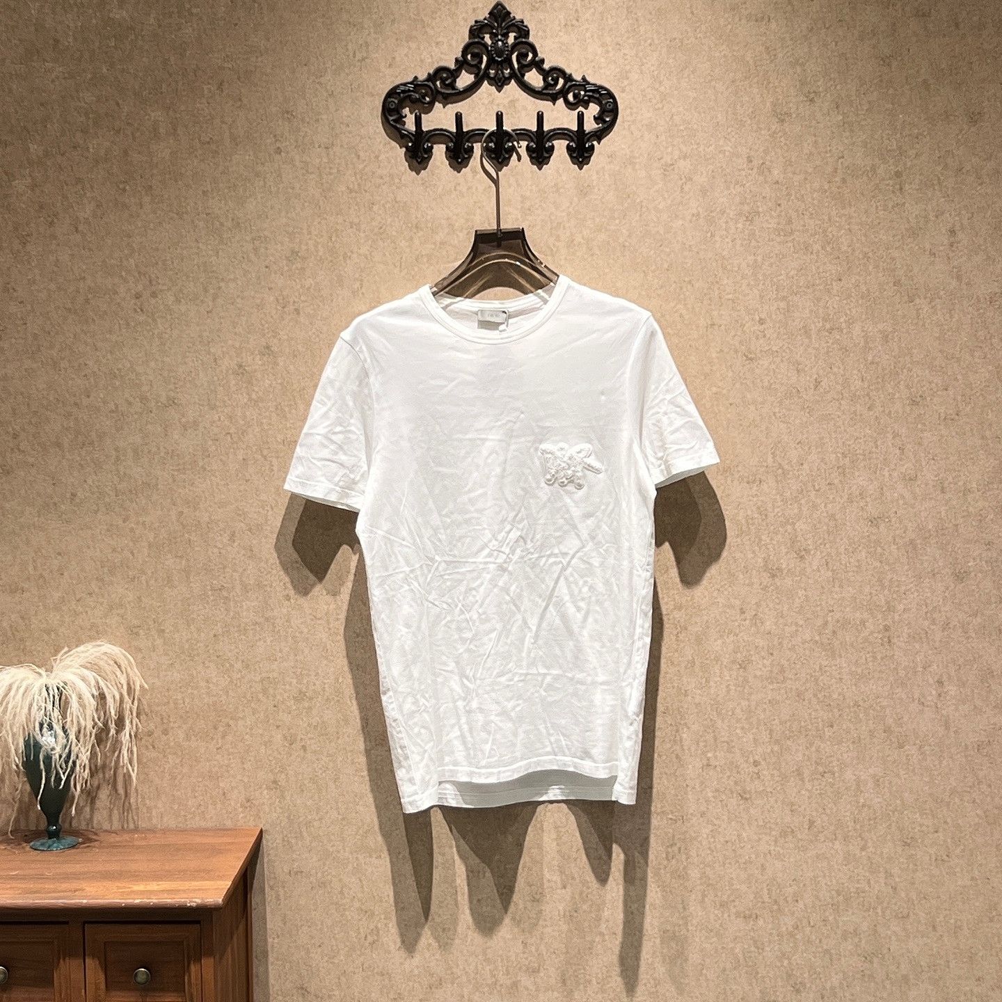 Dior Dior x Shawn Stussy Logo Patch T-Shirt Size L Size US L / EU 52-54 / 3 - 1 Thumbnail