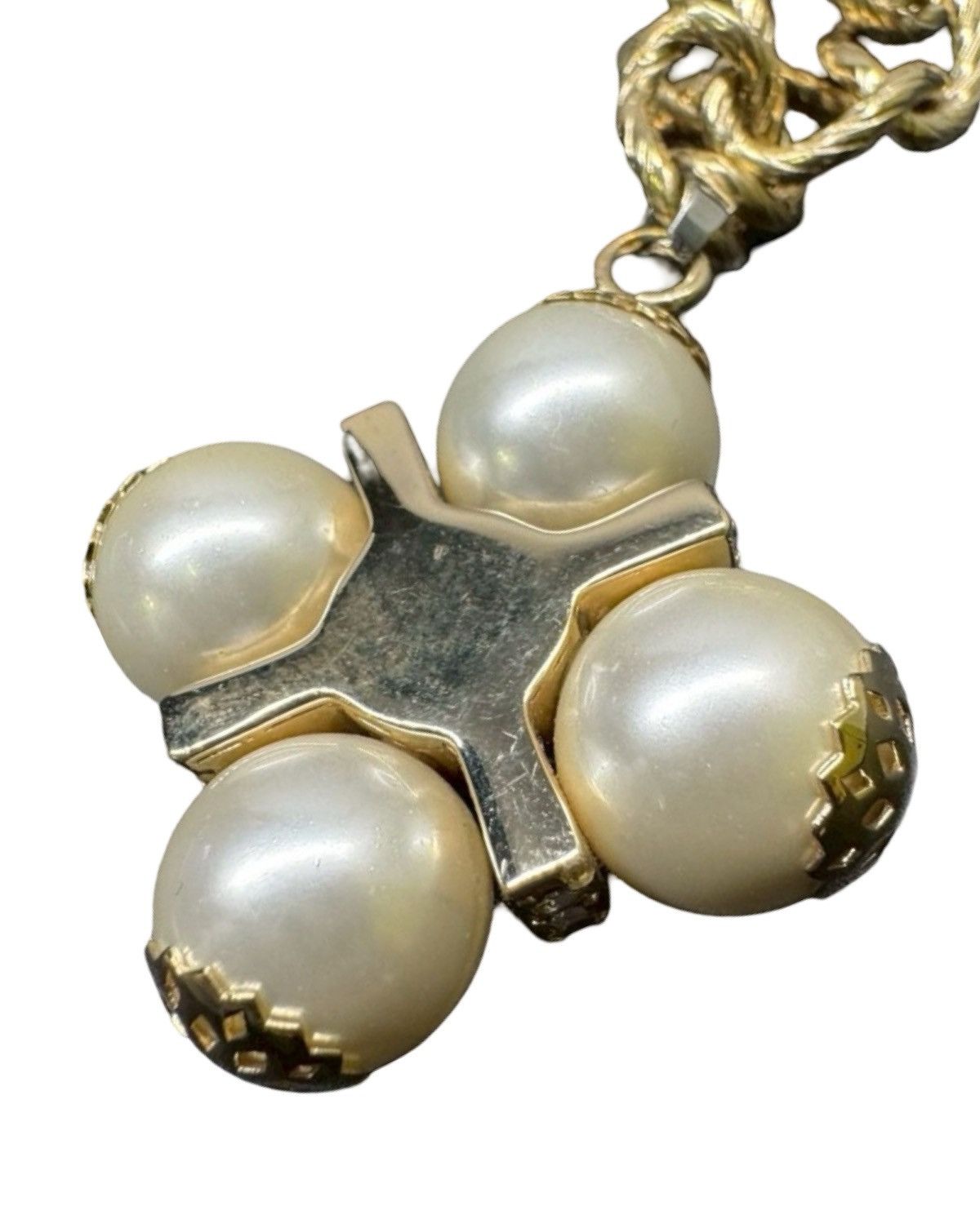 Dolce & Gabbana Pearl Chain Necklace Size ONE SIZE - 2 Thumbnail