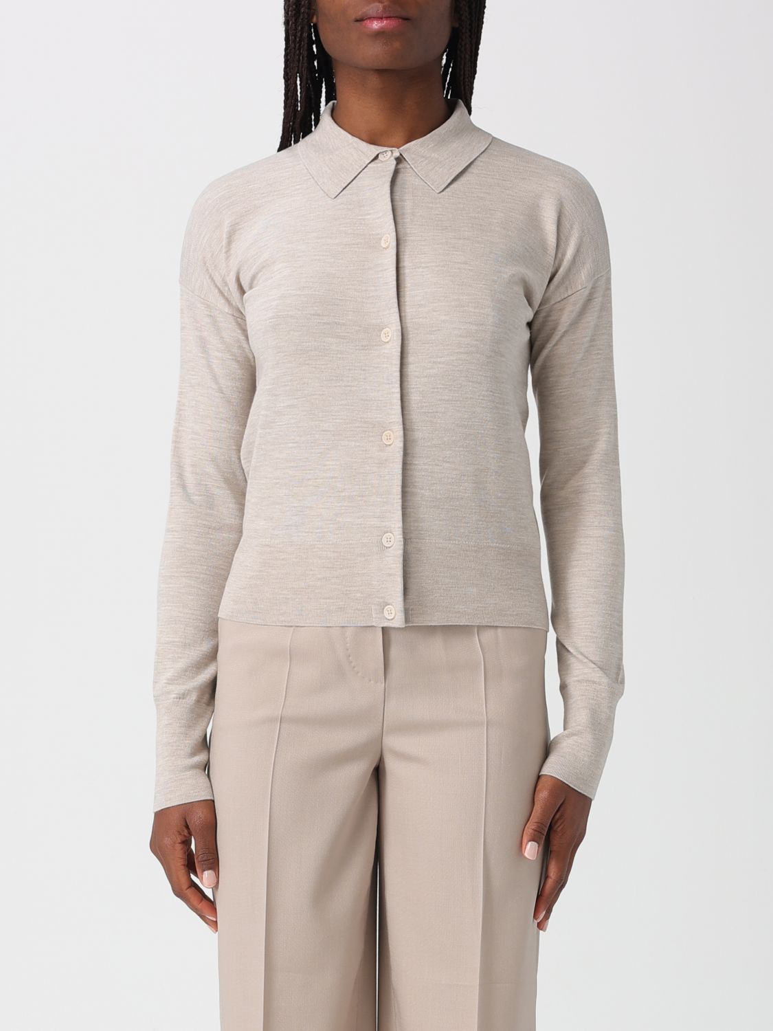 Max Mara Max Mara Sweater Woman Beige Size XL / US 12-14 / IT 48-50 - 1 Thumbnail