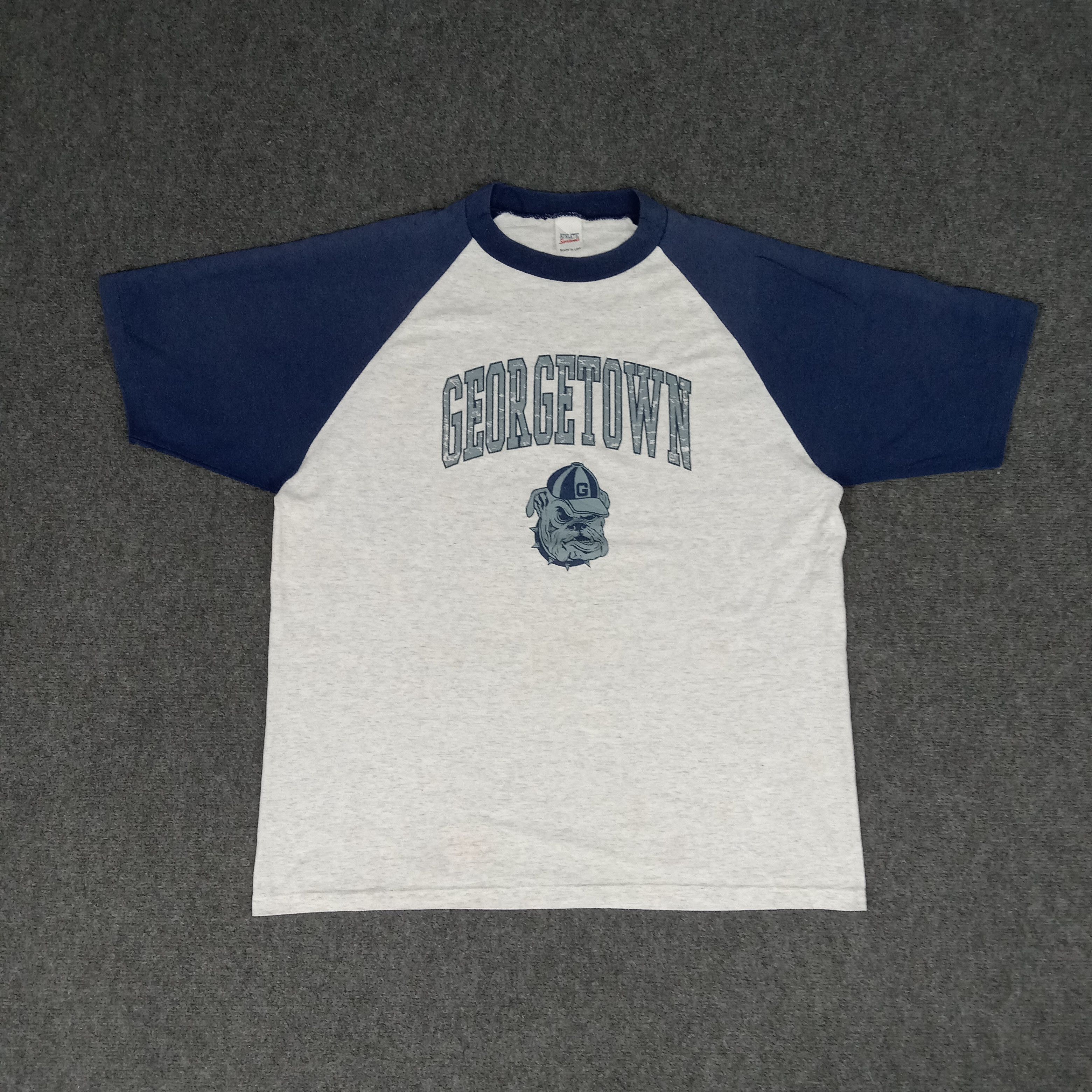 NFL × Vintage Vintage 90's Georgetown American Football Team NFL Tshirt Size US XL / EU 56 / 4 - 1 Thumbnail