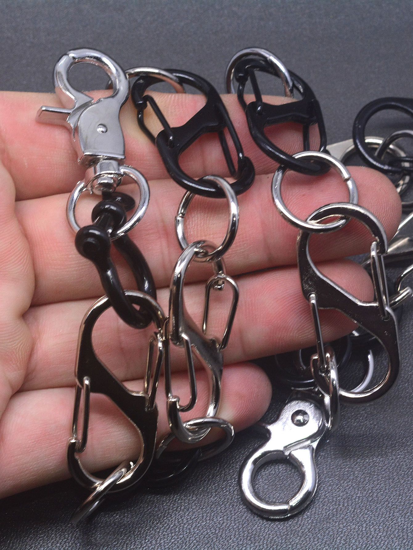 Japanese Brand × Jewelry 29-Inch Two-Tone Black Silver Pants Wallet Chain Size ONE SIZE - 5 Thumbnail