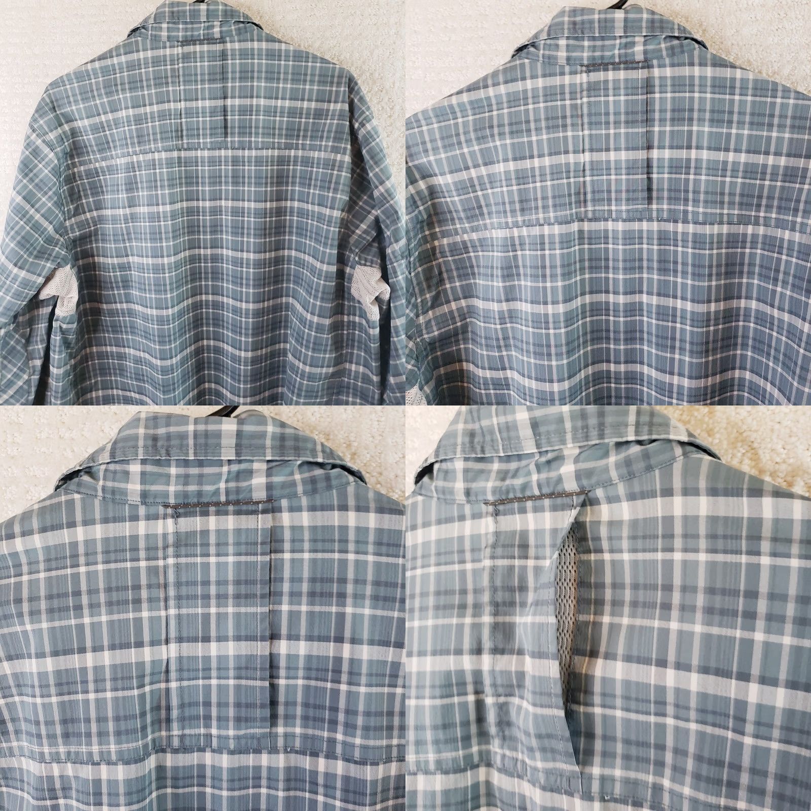 Vintage REI Co-op Shirt Mens XL Button-Up Plaid Blue Green Long Sleeve Vented Moisture Wicking Pocket Size US XL / EU 56 / 4 - 9 Thumbnail