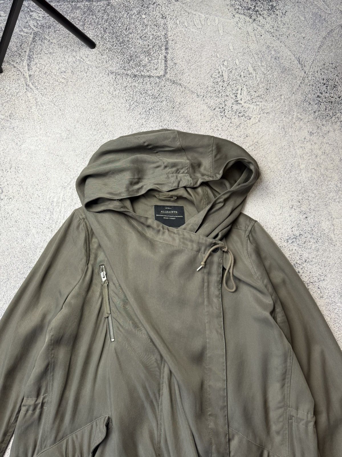 Allsaints Vintage ALLSAINTS PORTERE KHAKI PARKA COAT Japanese Y2K Size L / US 10 / IT 46 - 2 Thumbnail