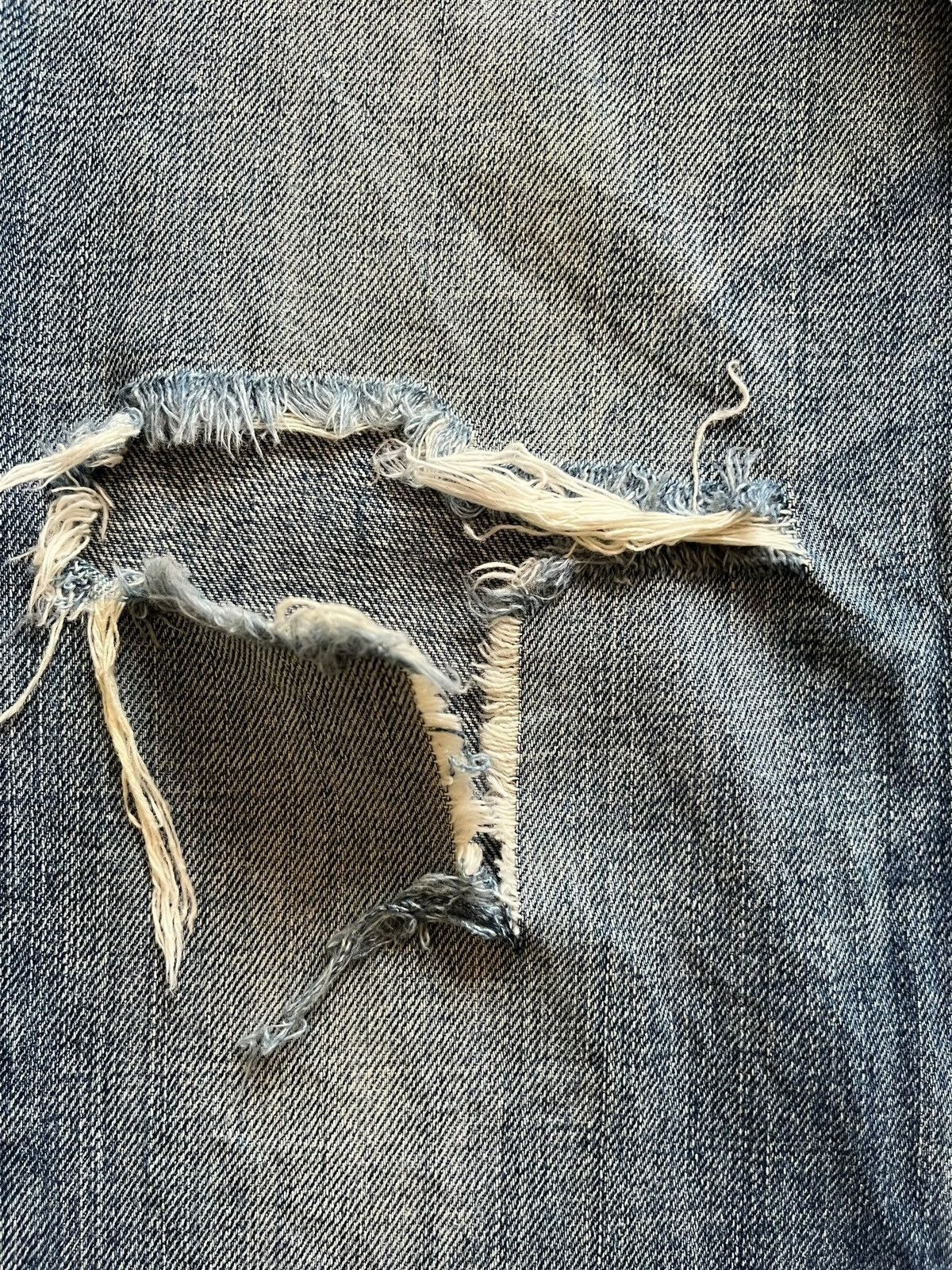 Japanese Brand Vintage Japanese Brand Faded Wash Distressed Flared Jeans Size US 29 - 5 Thumbnail