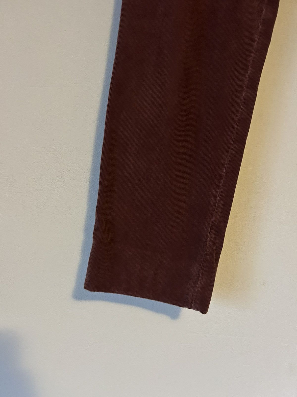Brunello Cucinelli Brunello Cucinelli Burgundy Corduroy Trousers - Size 52 Size US 36 / EU 52 - 4 Thumbnail