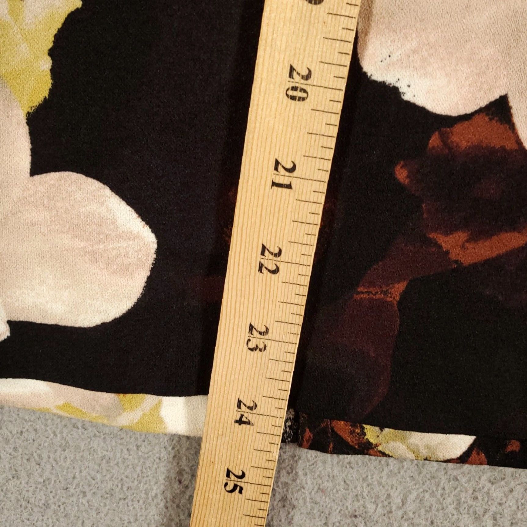 Vintage ASHRO Skirt Women S Black Floral Pencil Pull On Stretchy NWT Size 28" / US 6 / IT 42 - 3 Thumbnail