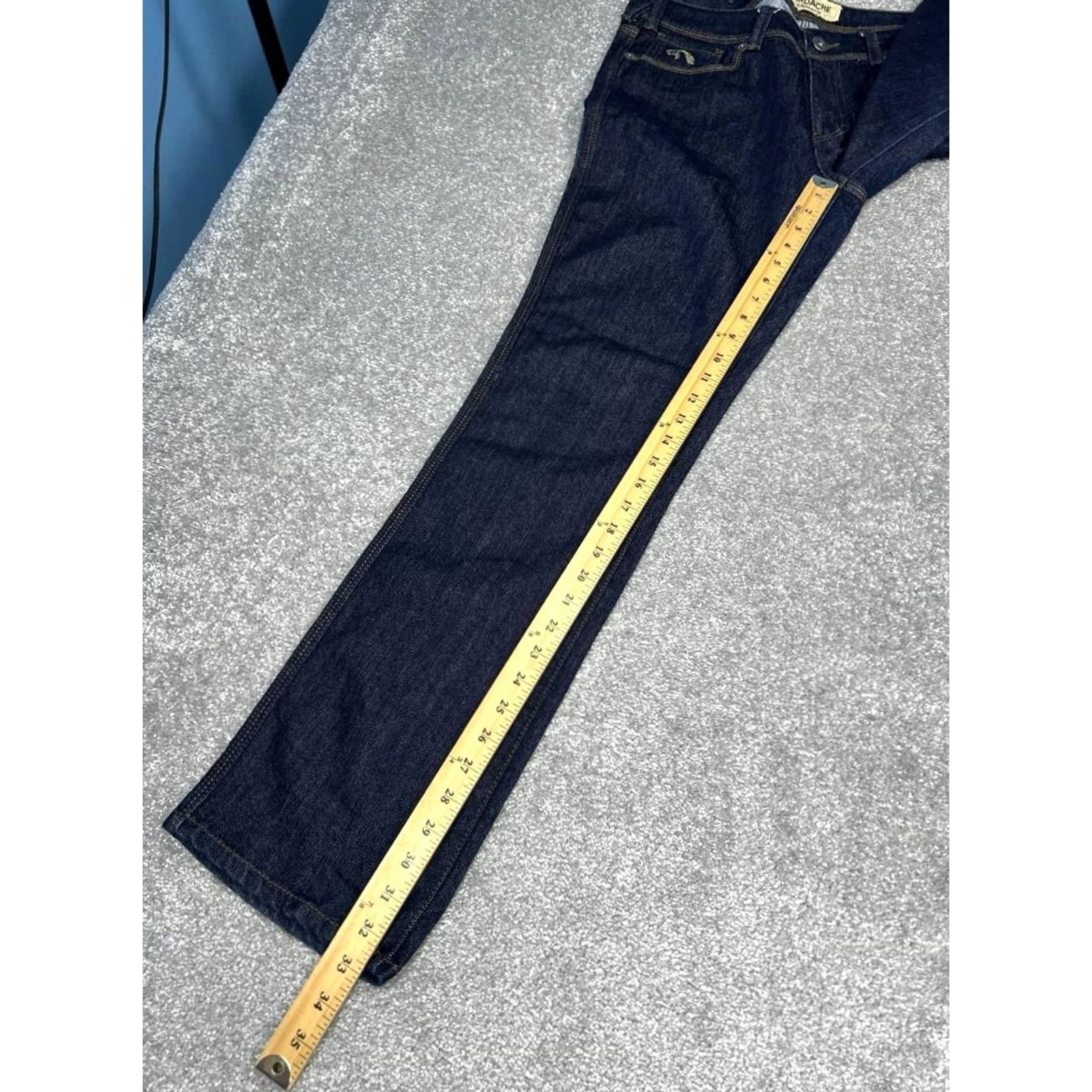 Jordache Jordache Legacy Morgan Slim Straight Jeans Women 32 Blue Denim Embellished 34x33 Size 24" / US 00 / IT 34 - 5 Thumbnail
