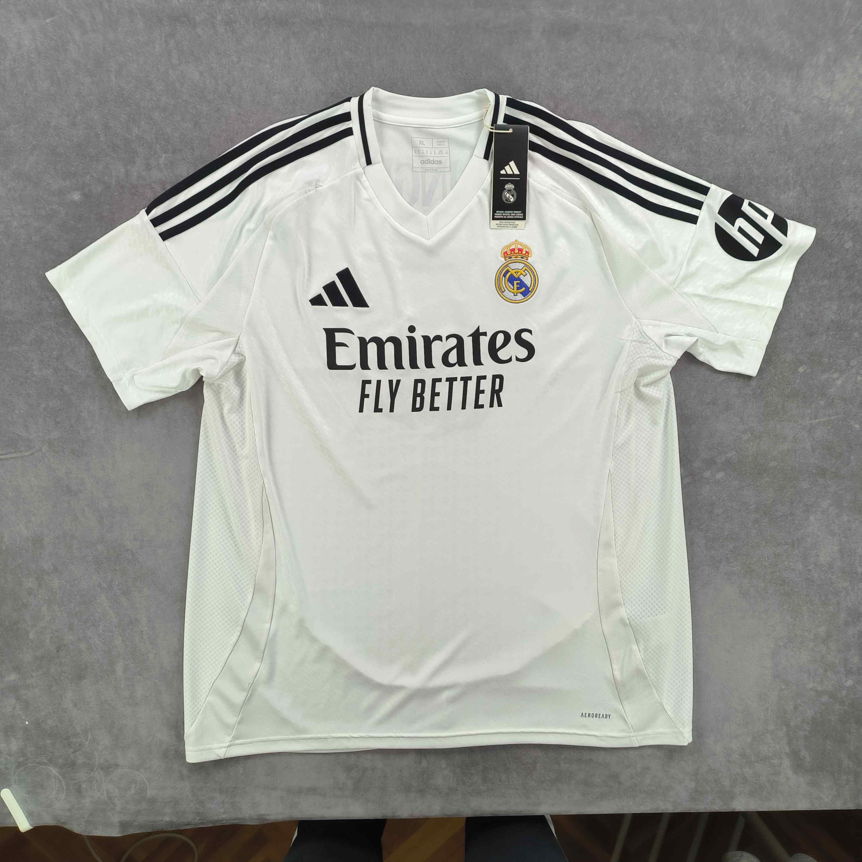 Adidas NEW Real Madrid 2024-25 home Bellingham football jersey XL Size US XL / EU 56 / 4 - 2 Thumbnail