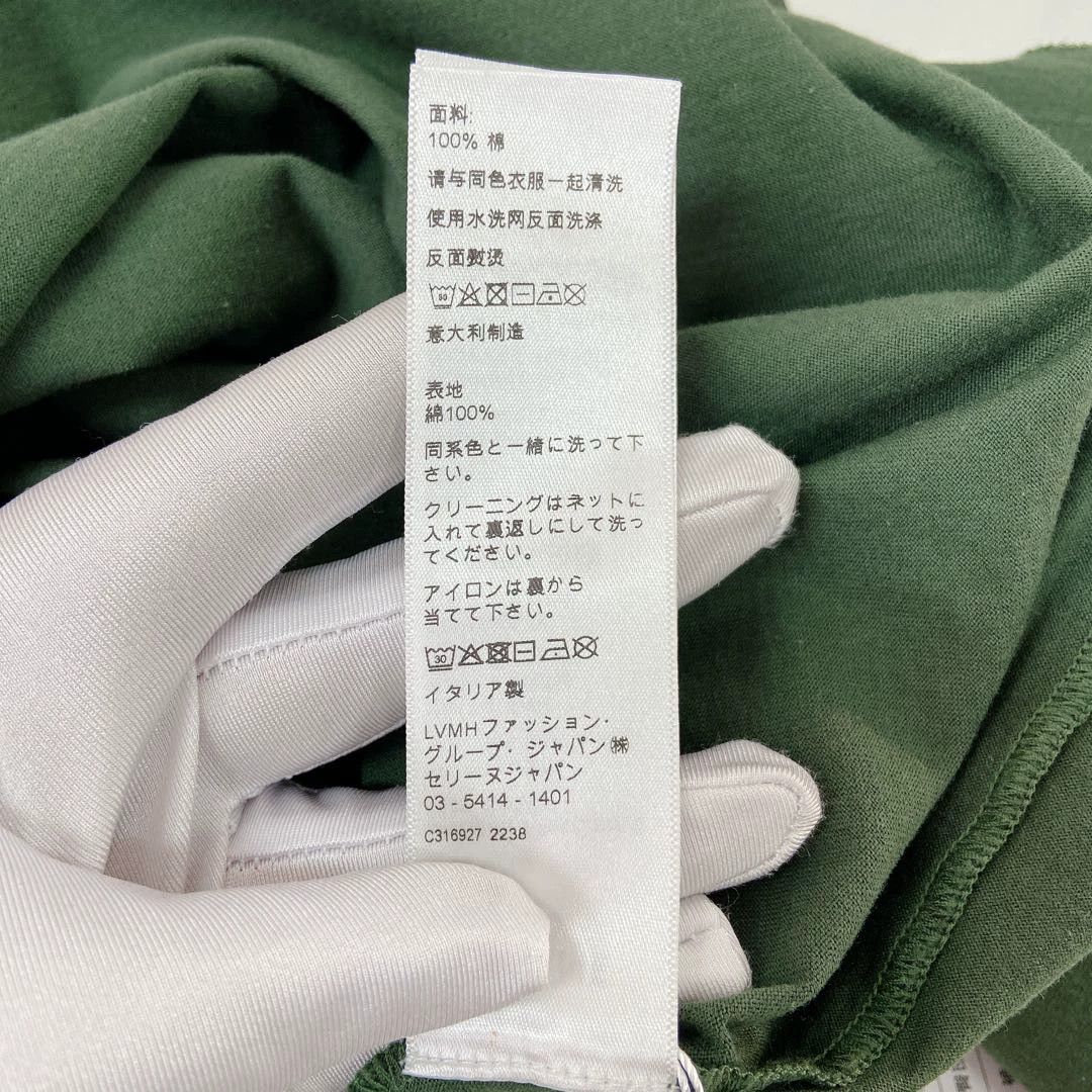 Celine Celine logo green t-shirt M 9315 Size US M / EU 48-50 / 2 - 8 Thumbnail
