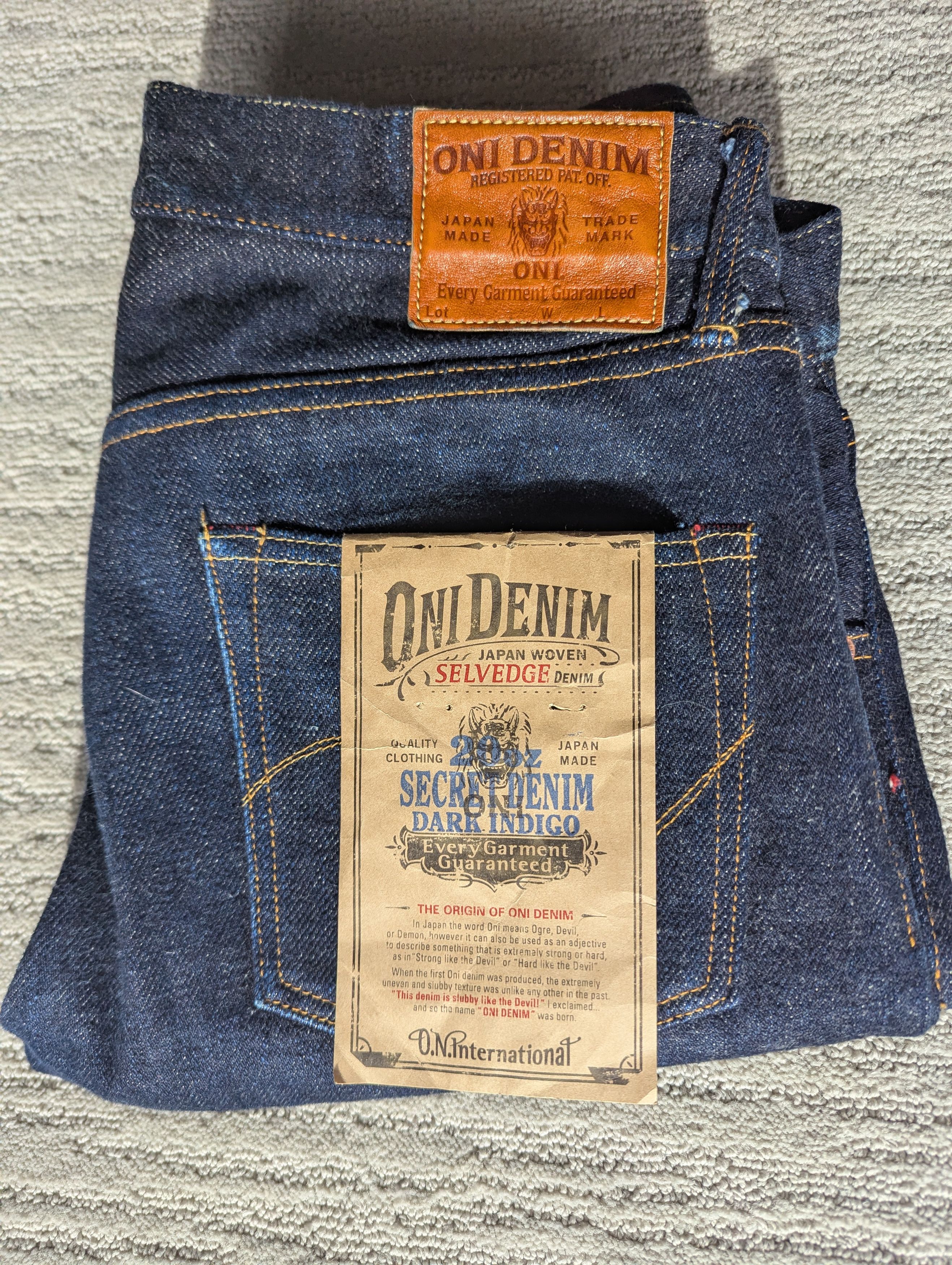 ONI 620-DIZR 20oz Dark Indigo Secret Denim